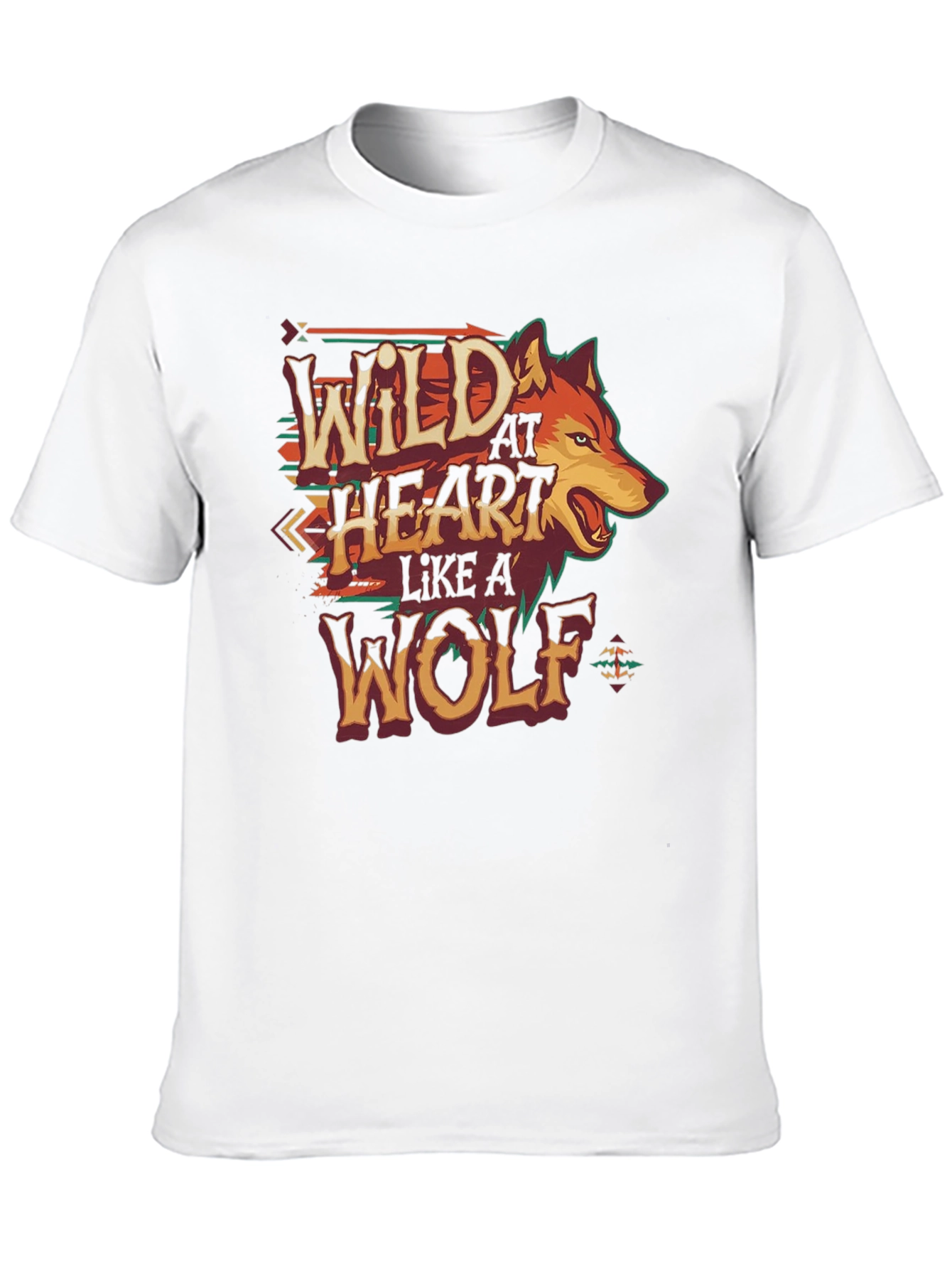 Wild at Heart Wolf Graphic T-Shirt