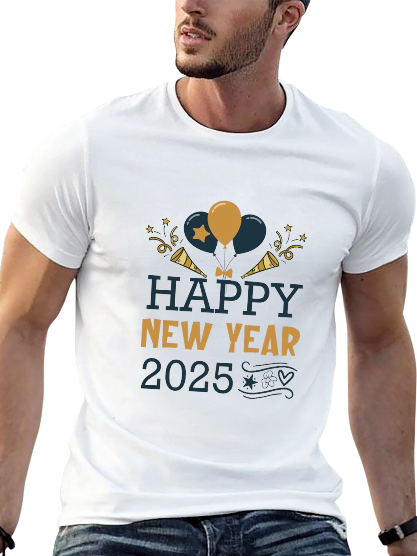 Happy New Year 2025 Graphic T-Shirt