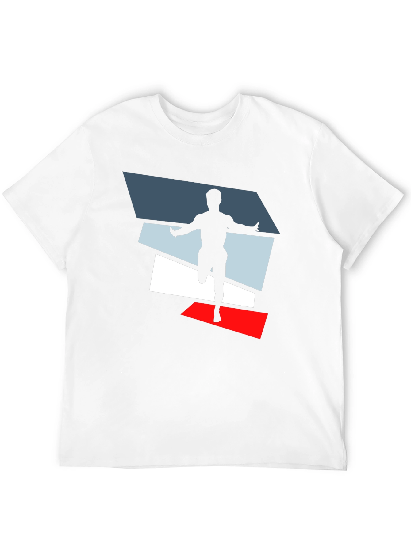 Mens Black Graphic Tee - Runner Design