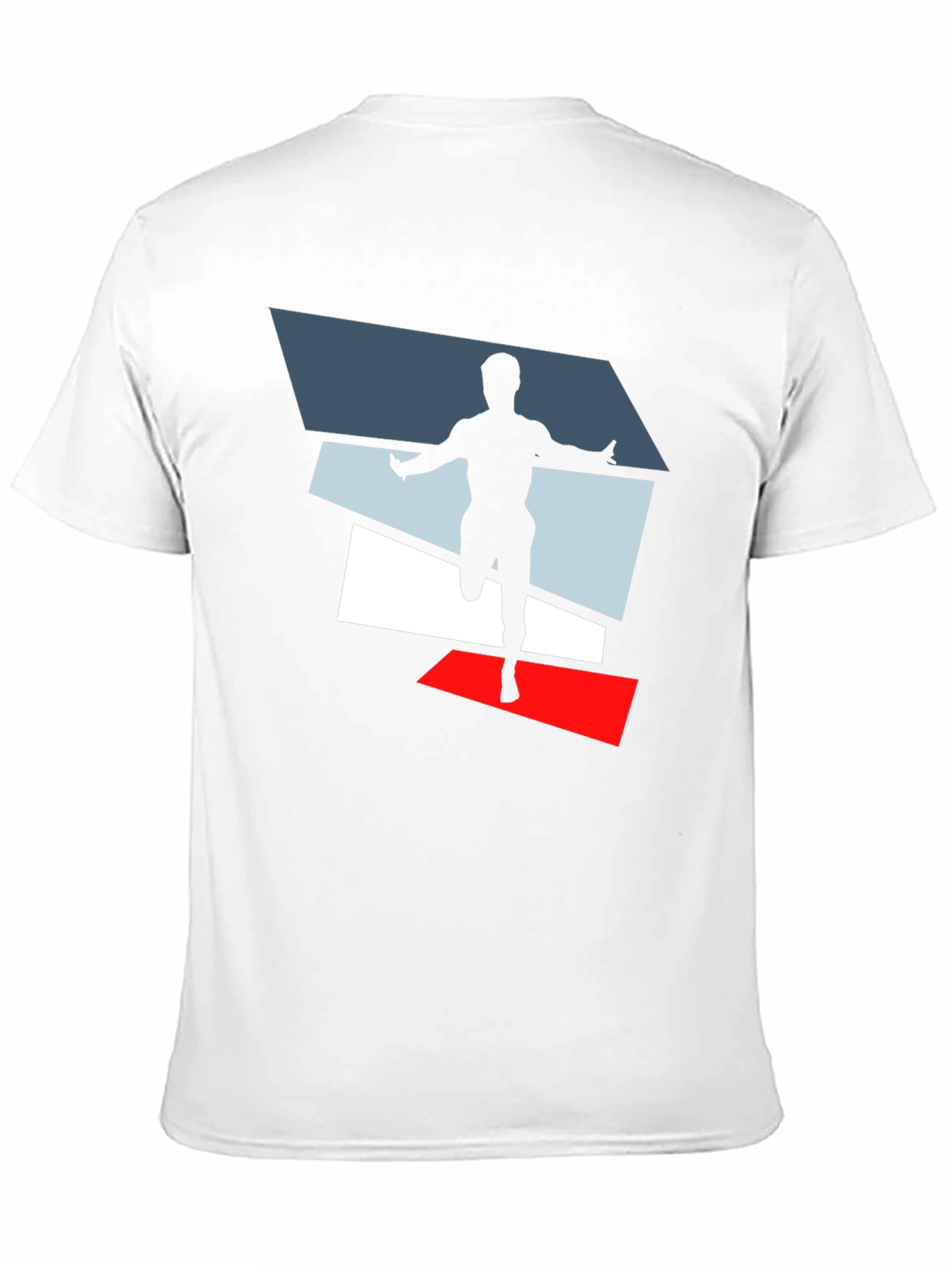 Mens Black Graphic Tee - Runner Design