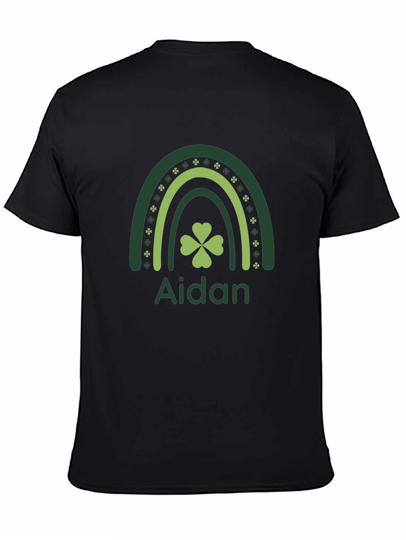 Aidan St. Patricks Day Rainbow Shamrock T-Shirt