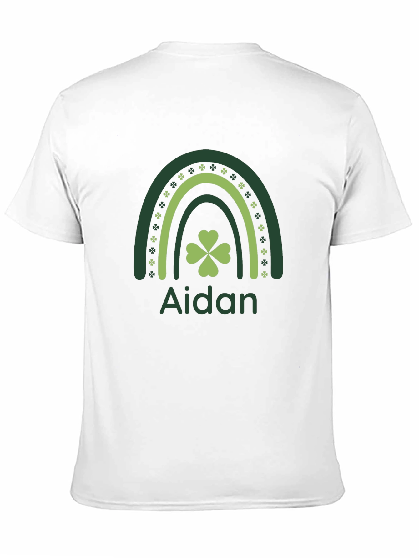 Aidan St. Patricks Day Rainbow Shamrock T-Shirt