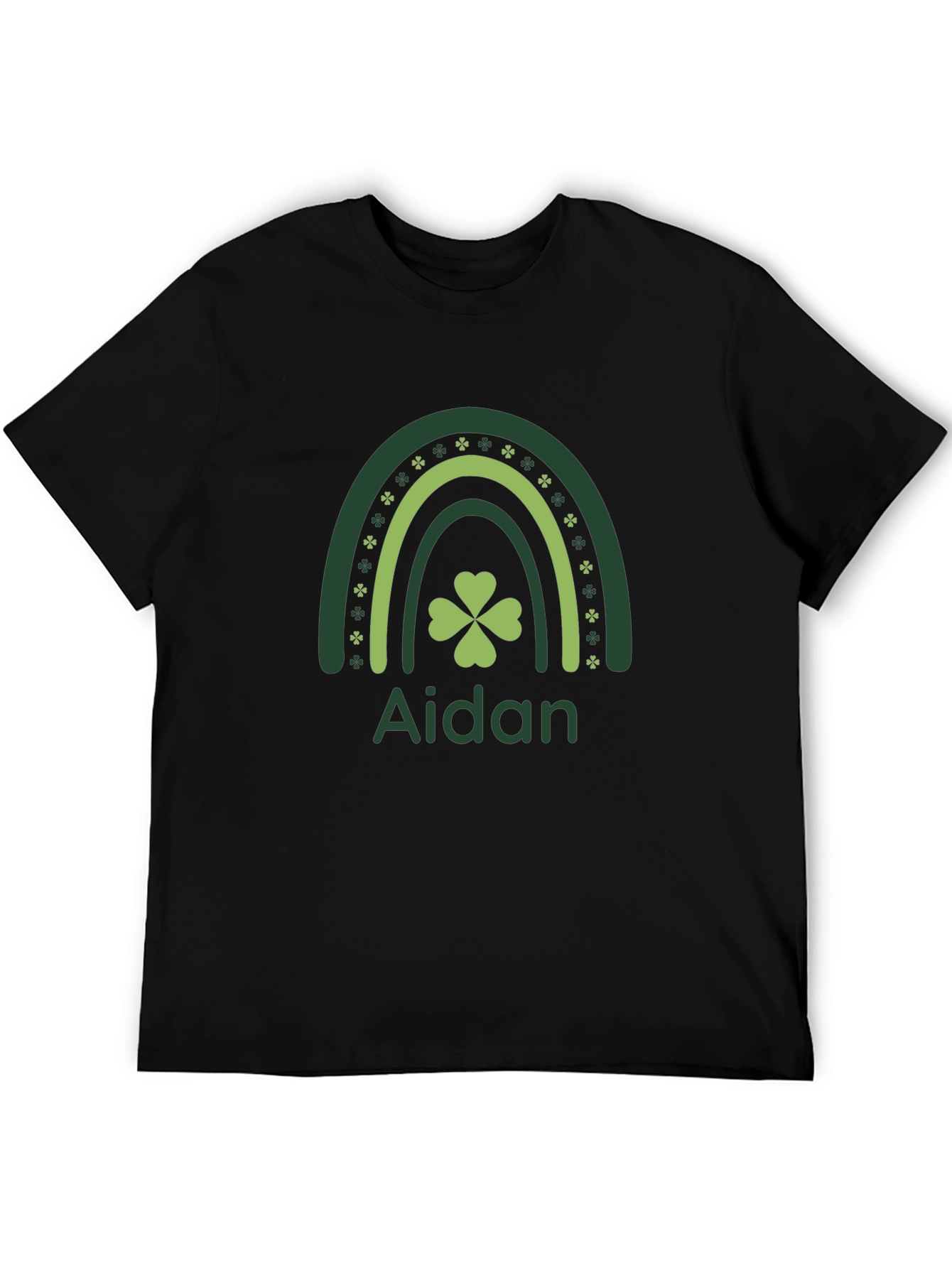 Aidan St. Patricks Day Rainbow Shamrock T-Shirt