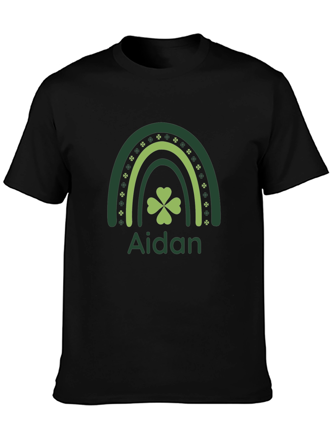 Aidan St. Patricks Day Rainbow Shamrock T-Shirt