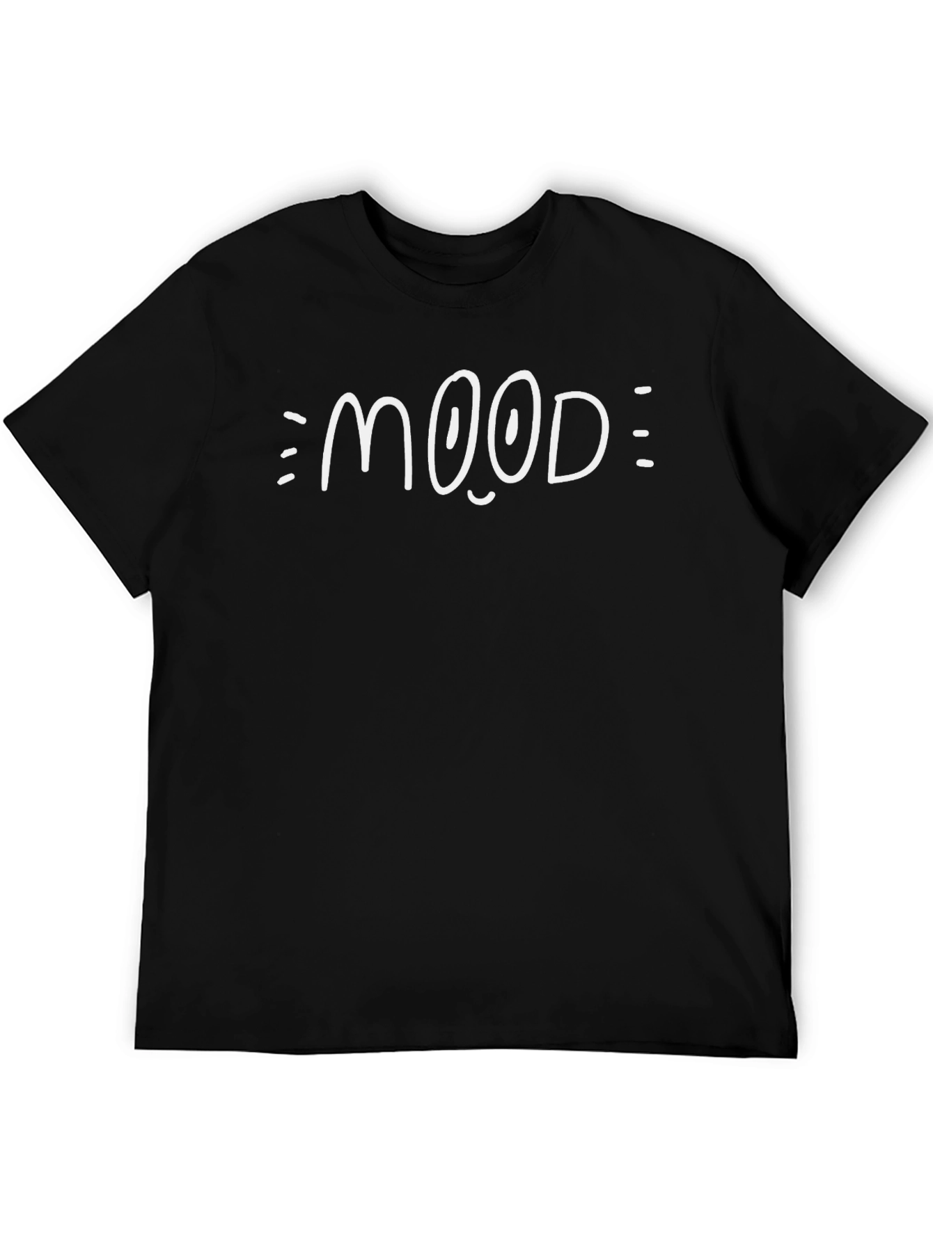 Funny Mood Graphic Black T-Shirt