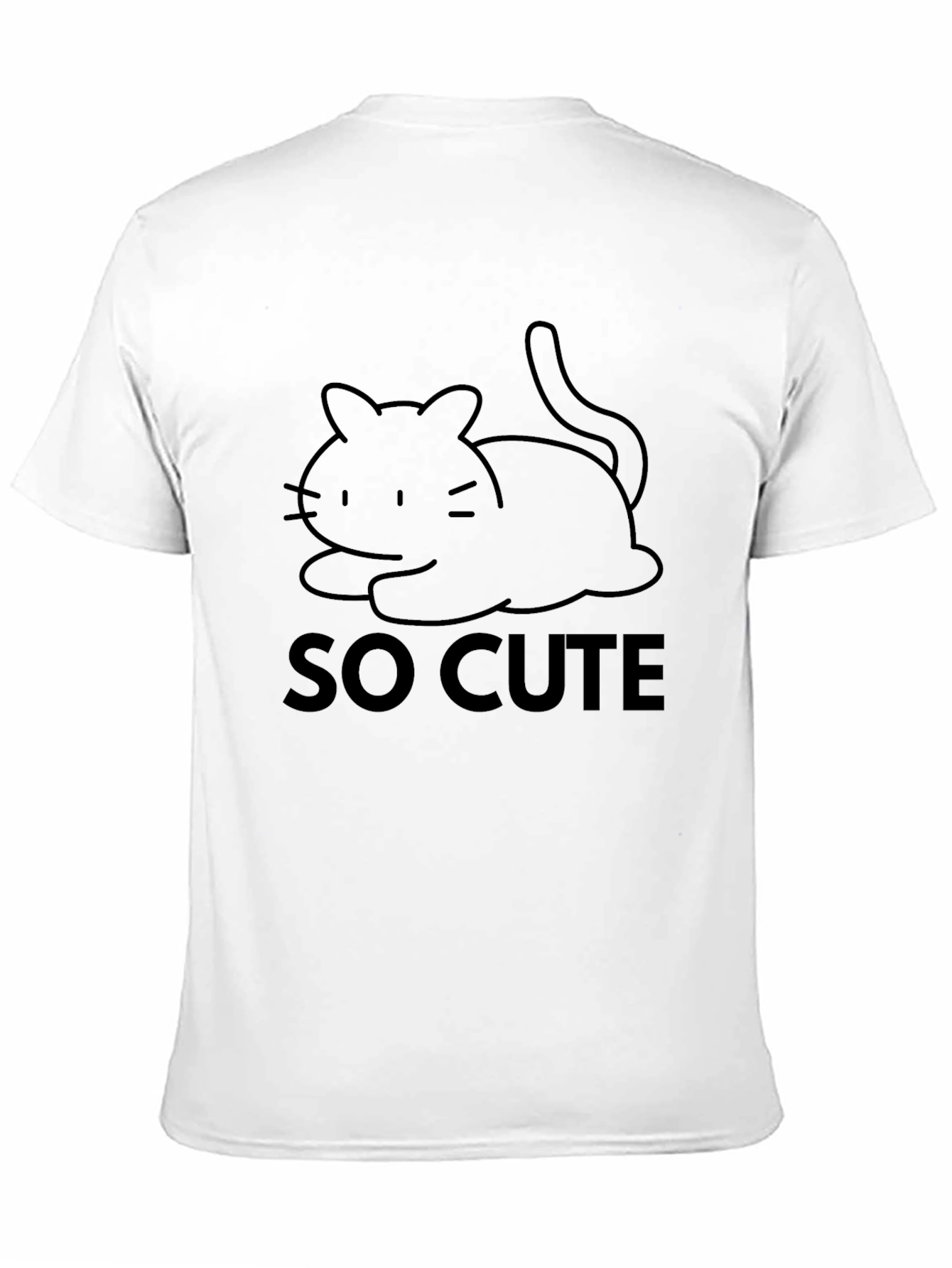 So Cute Black Cat Graphic Tee - Unisex