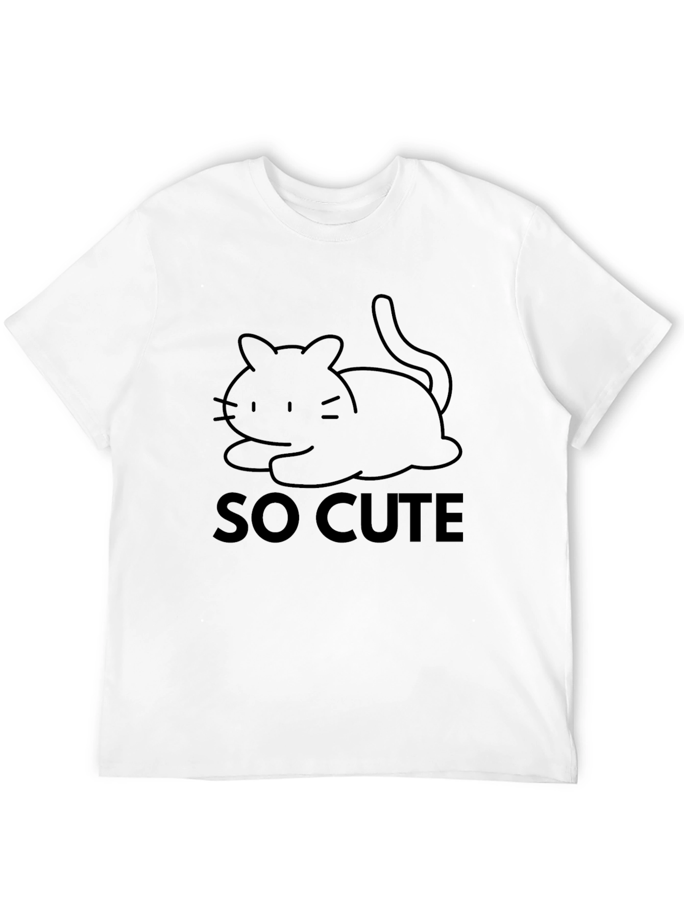 So Cute Black Cat Graphic Tee - Unisex