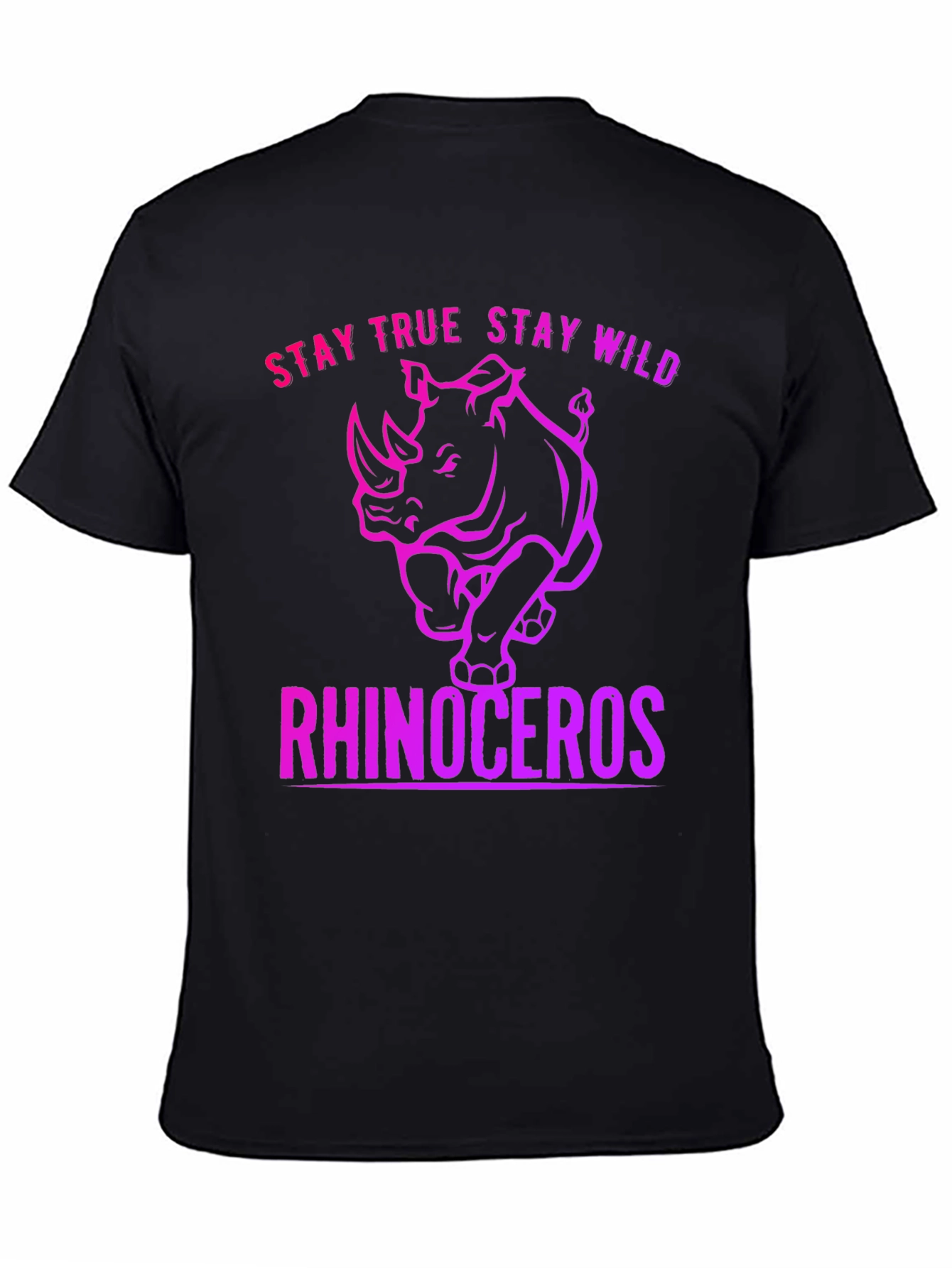 Stay True Stay Wild Rhinoceros T-Shirt