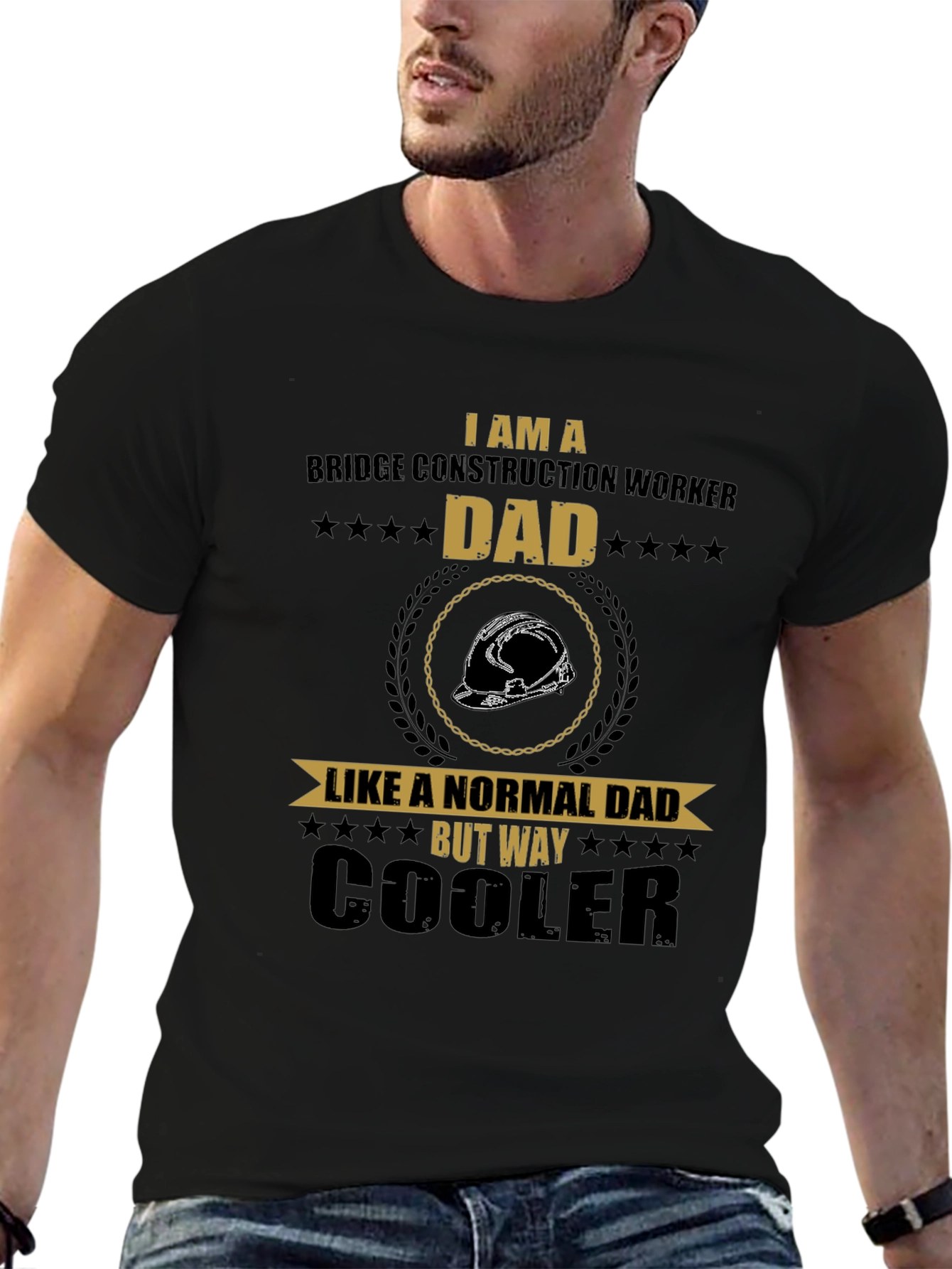 Bridge Construction Worker Dad T-Shirt