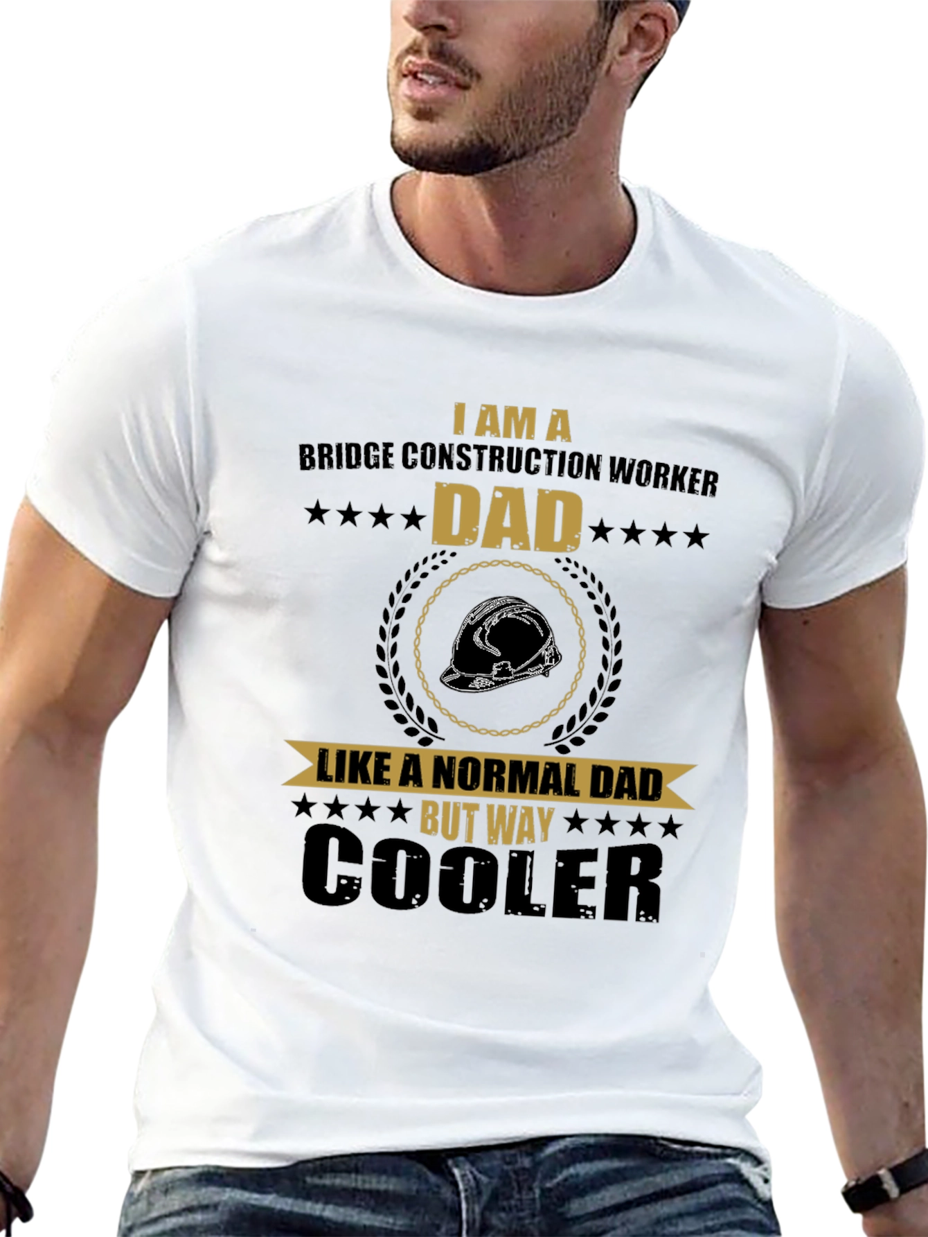 Bridge Construction Worker Dad T-Shirt