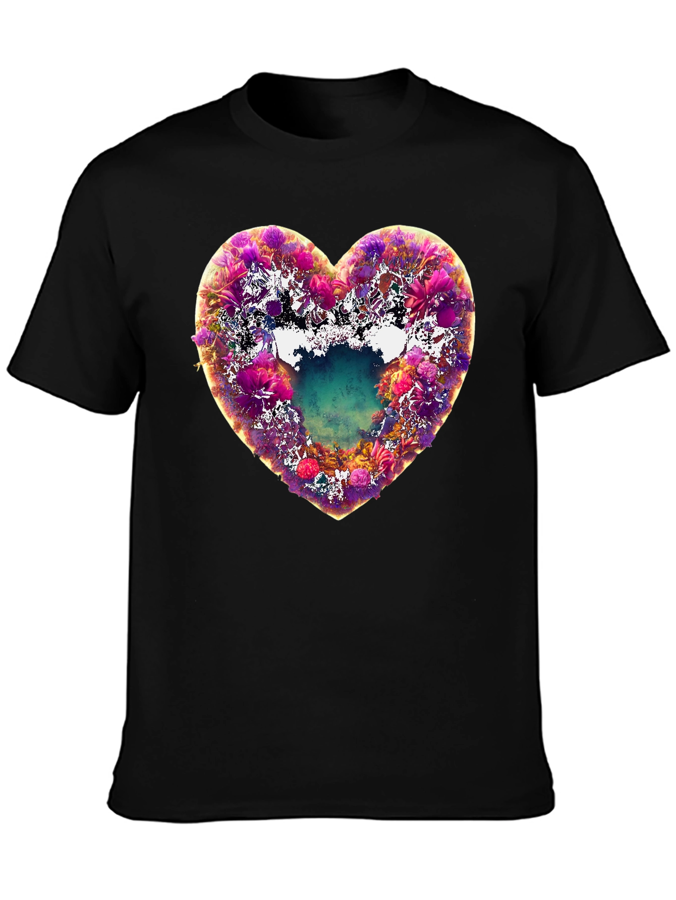 Floral Heart Graphic Tee
