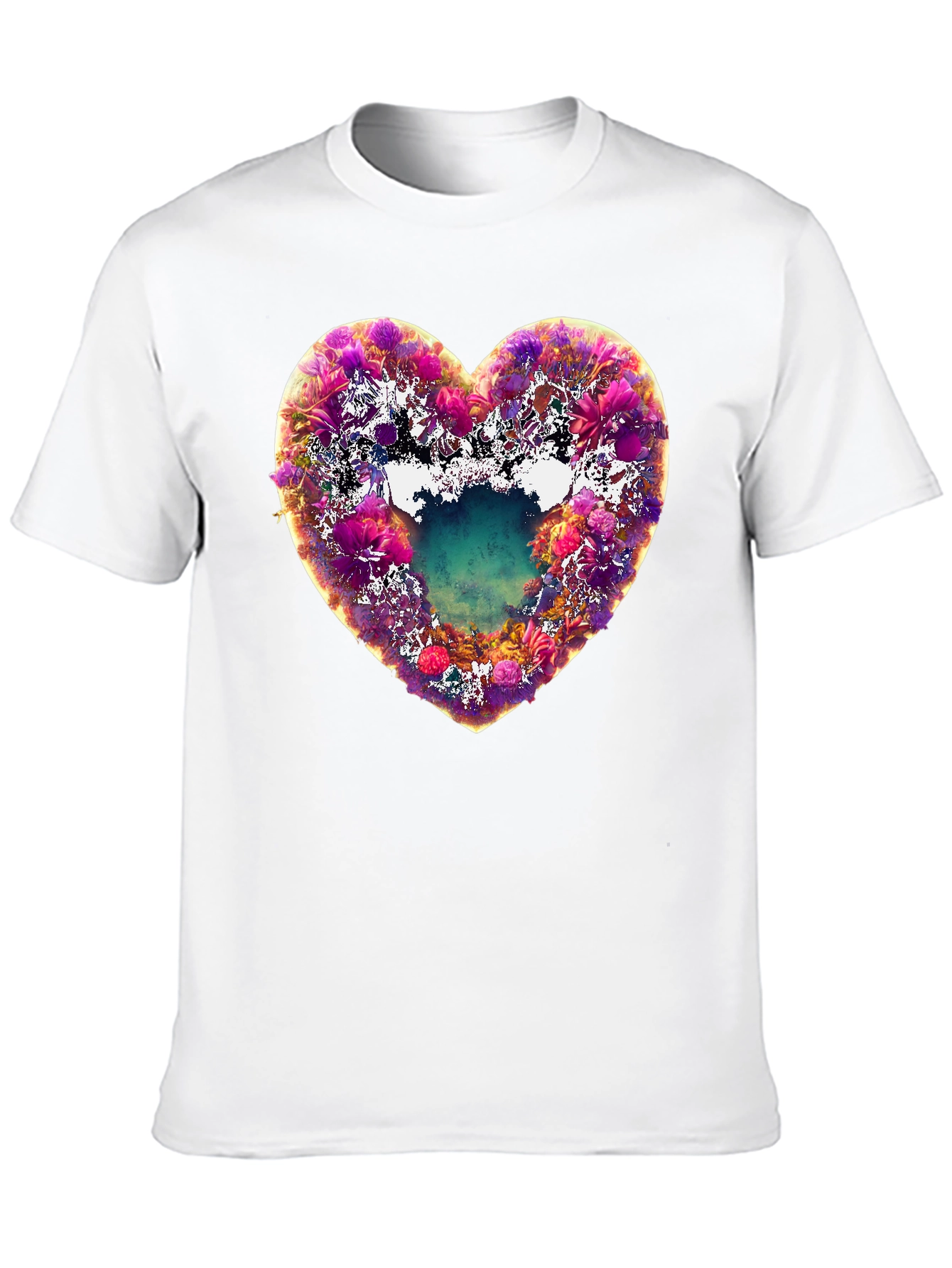 Floral Heart Graphic Tee