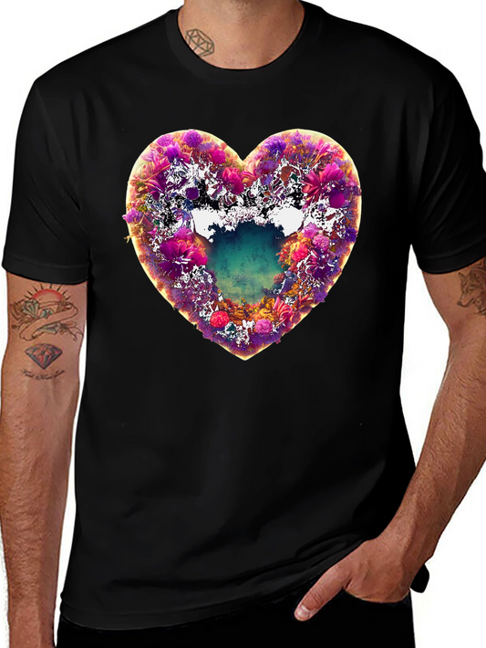 Floral Heart Graphic Tee