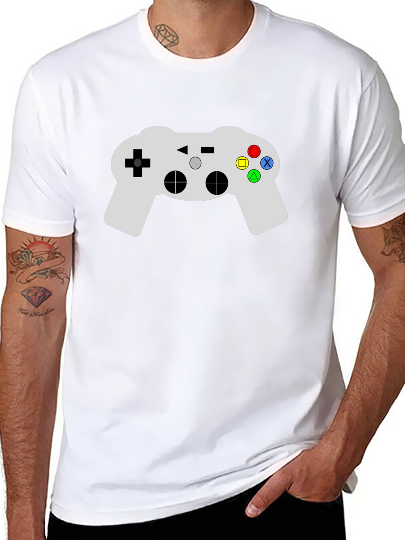 Retro Gaming Controller Graphic T-Shirt