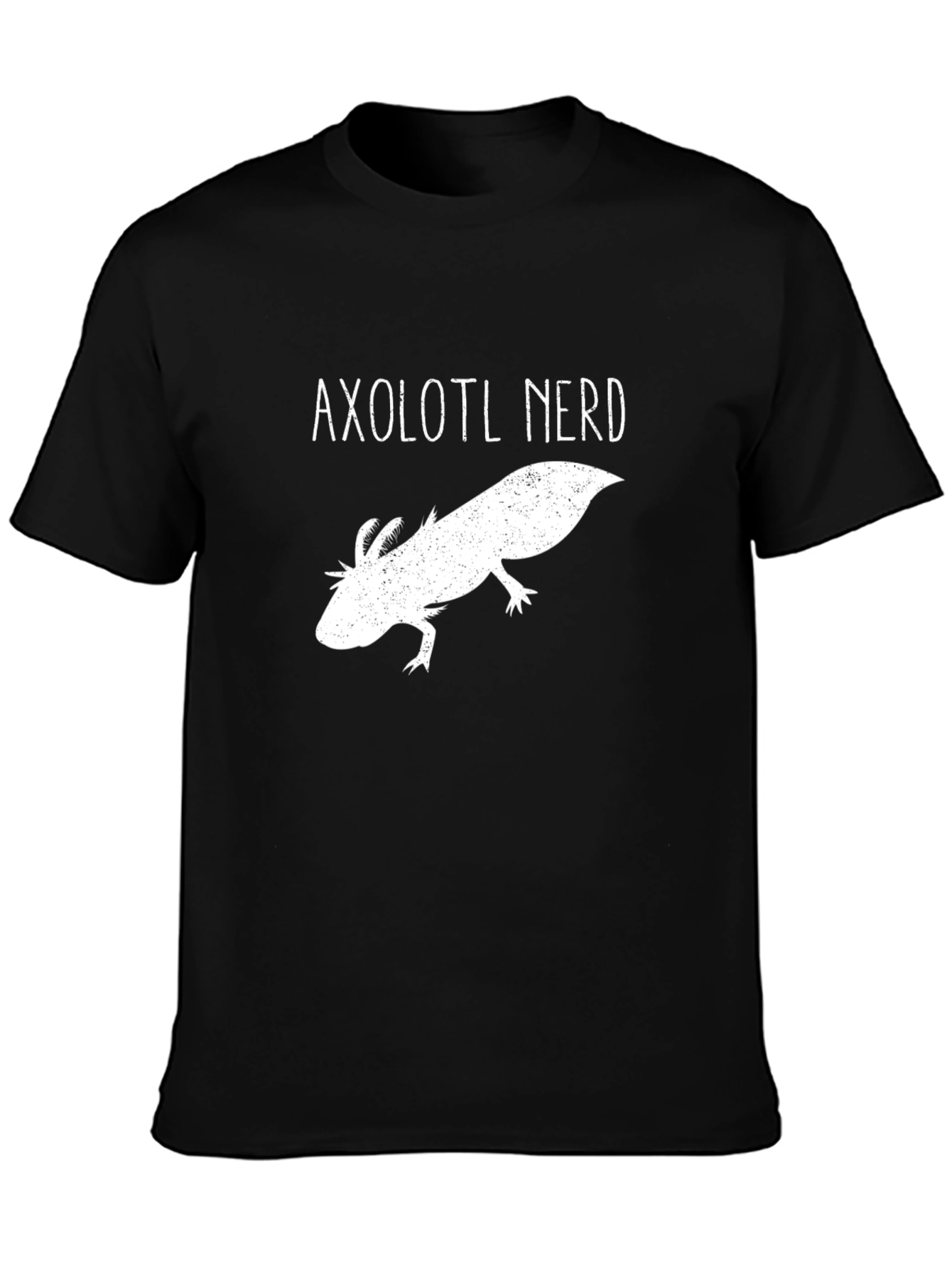 Axolotl Nerd Black T-Shirt