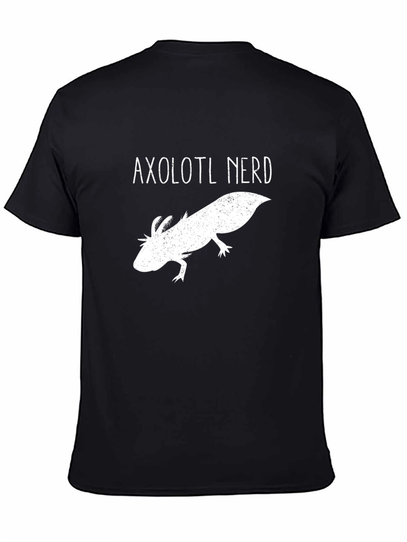 Axolotl Nerd Black T-Shirt