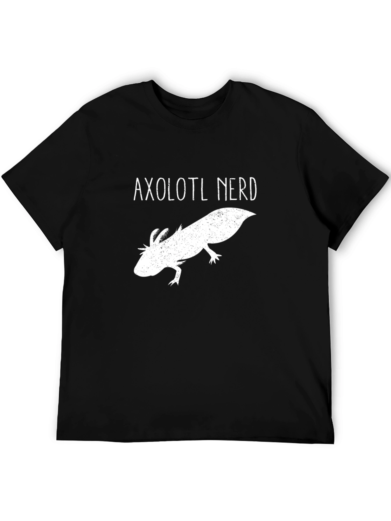 Axolotl Nerd Black T-Shirt