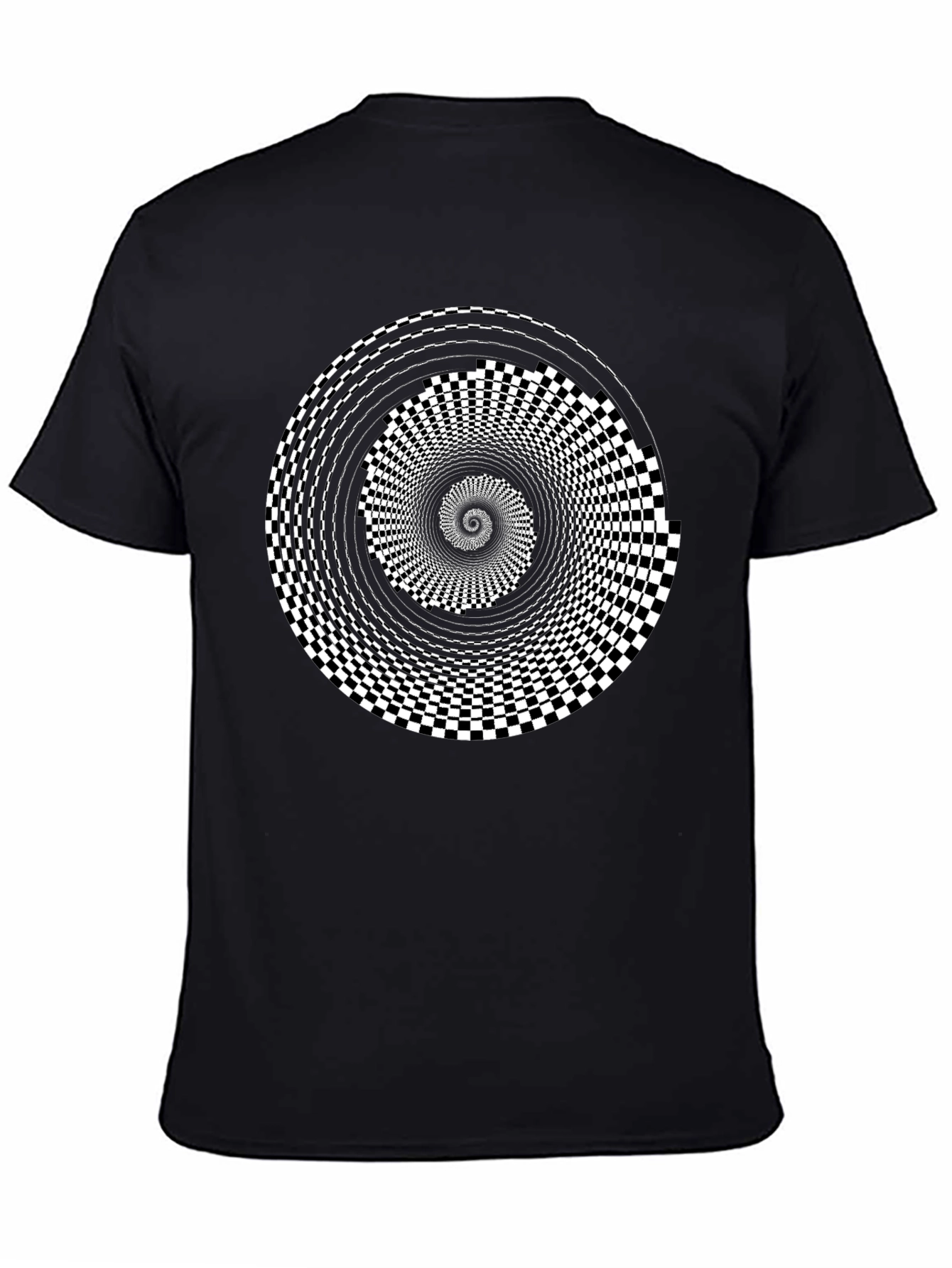 Optical Illusion Black T-Shirt
