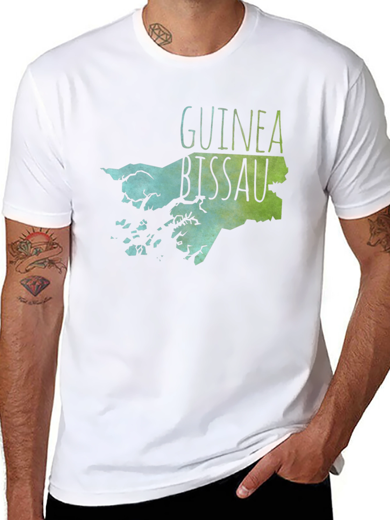 Guinea Bissau Map T-Shirt