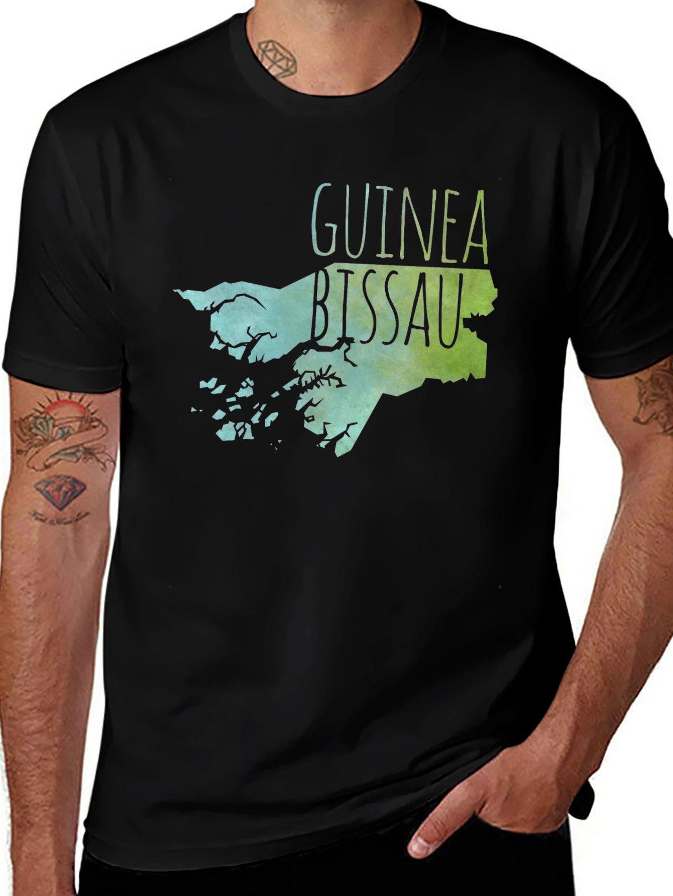 Guinea Bissau Map T-Shirt