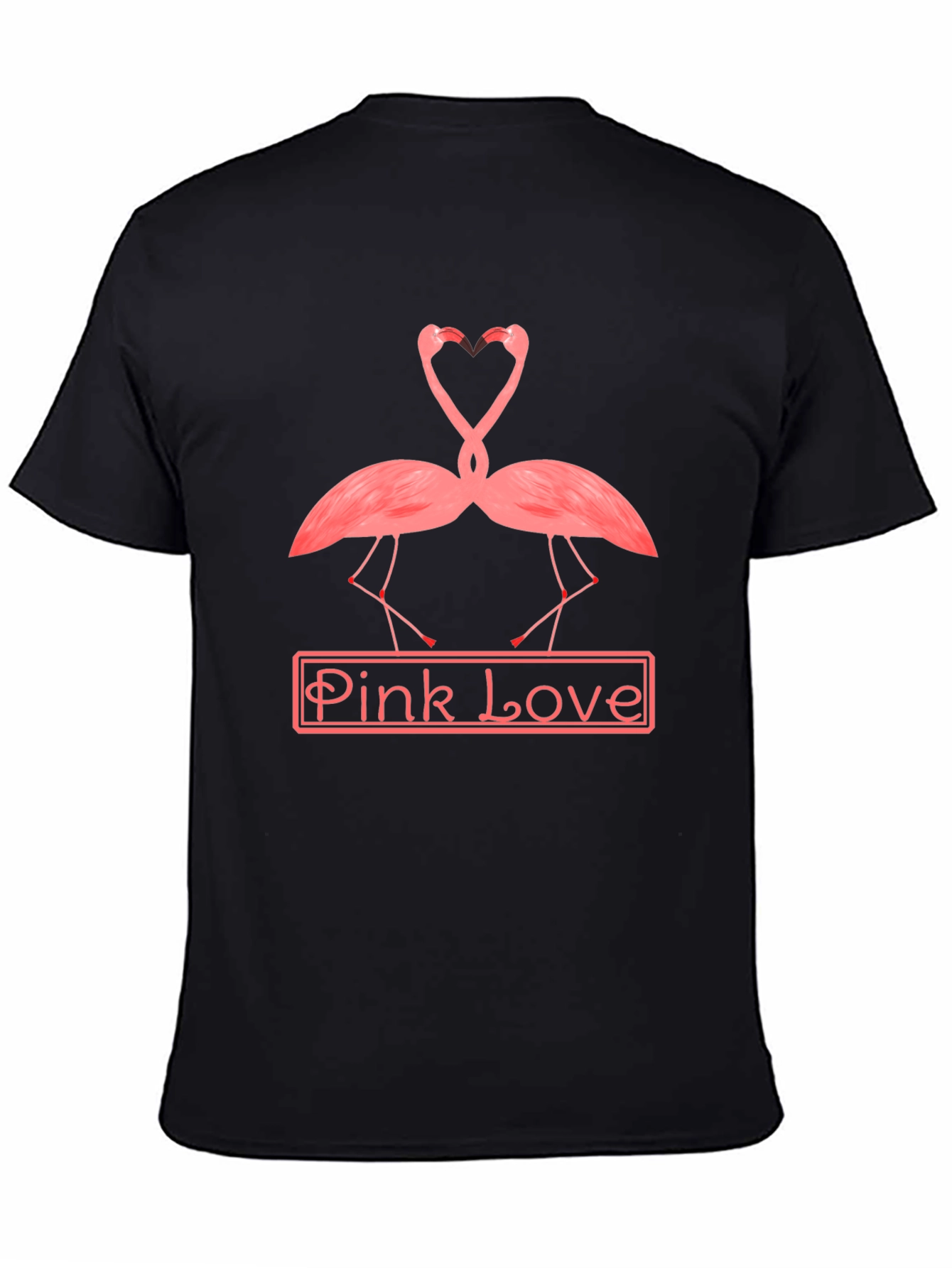 Pink Love Flamingo Graphic Tee