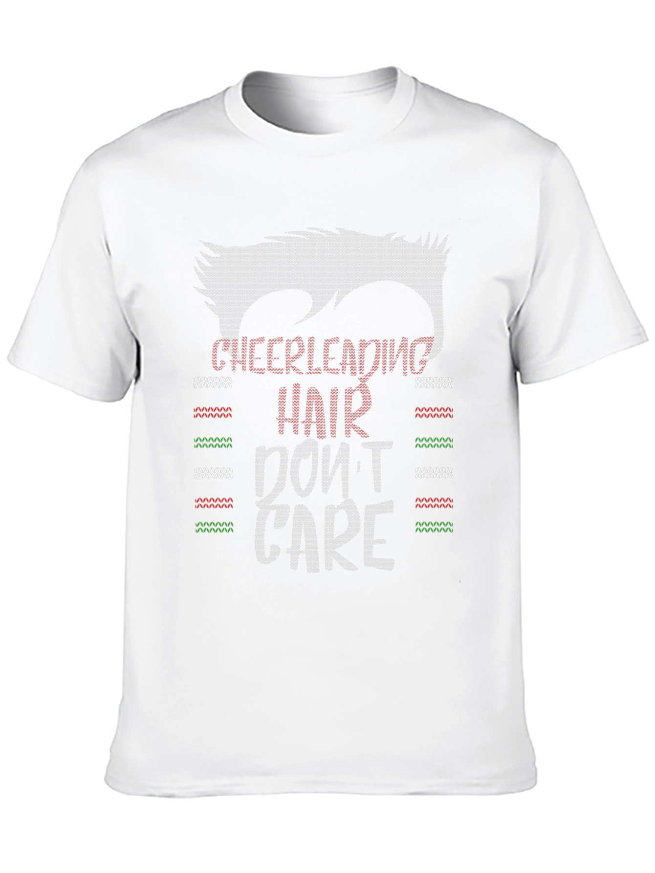 Cheerleading Hair Dont Care Black T-Shirt