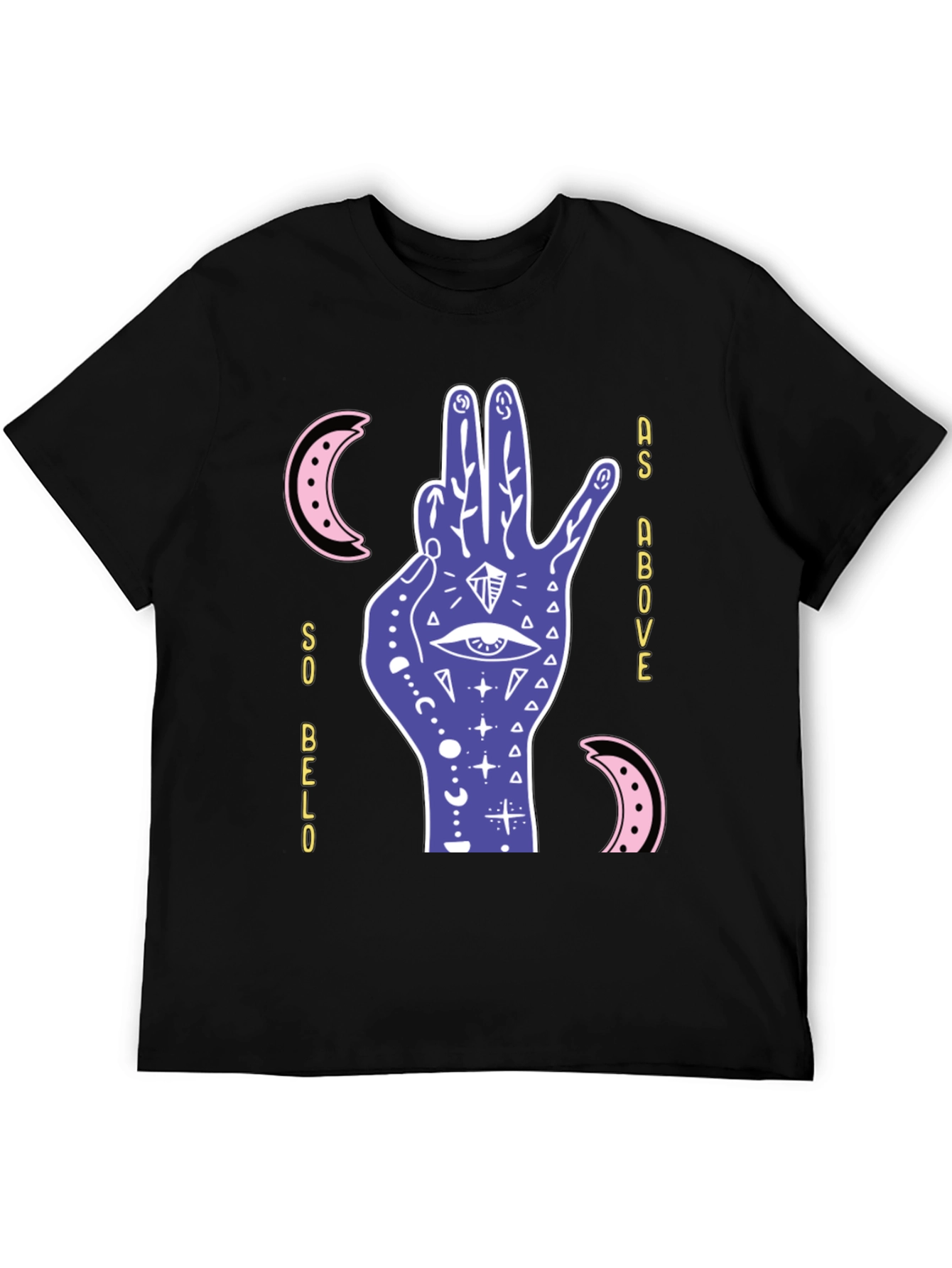 Mystic Hand Graphic T-Shirt - Occult Style