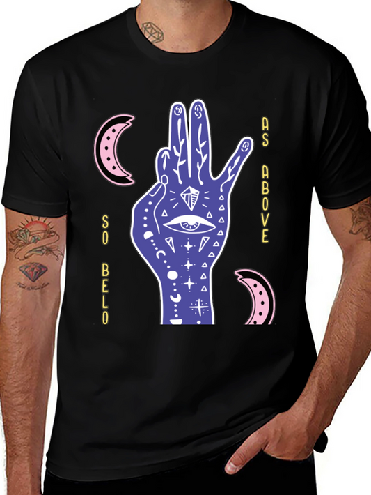 Mystic Hand Graphic T-Shirt - Occult Style