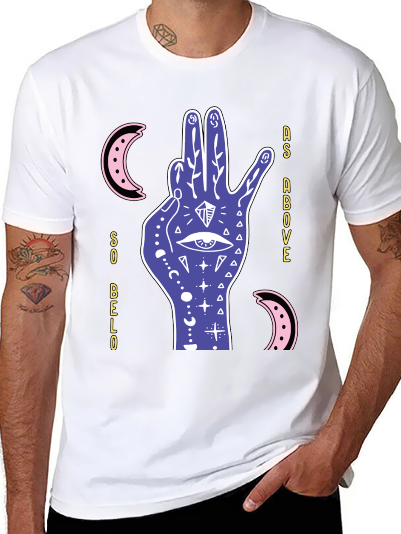 Mystic Hand Graphic T-Shirt - Occult Style