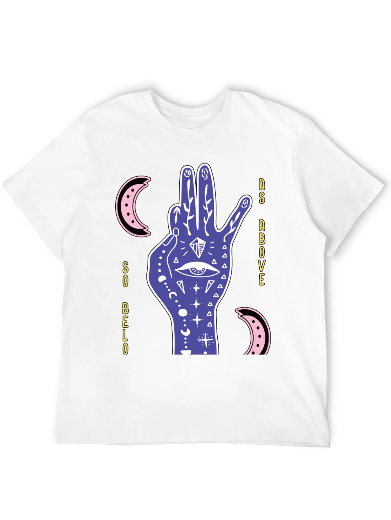 Mystic Hand Graphic T-Shirt - Occult Style