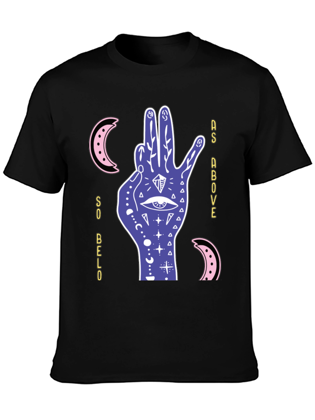 Mystic Hand Graphic T-Shirt - Occult Style