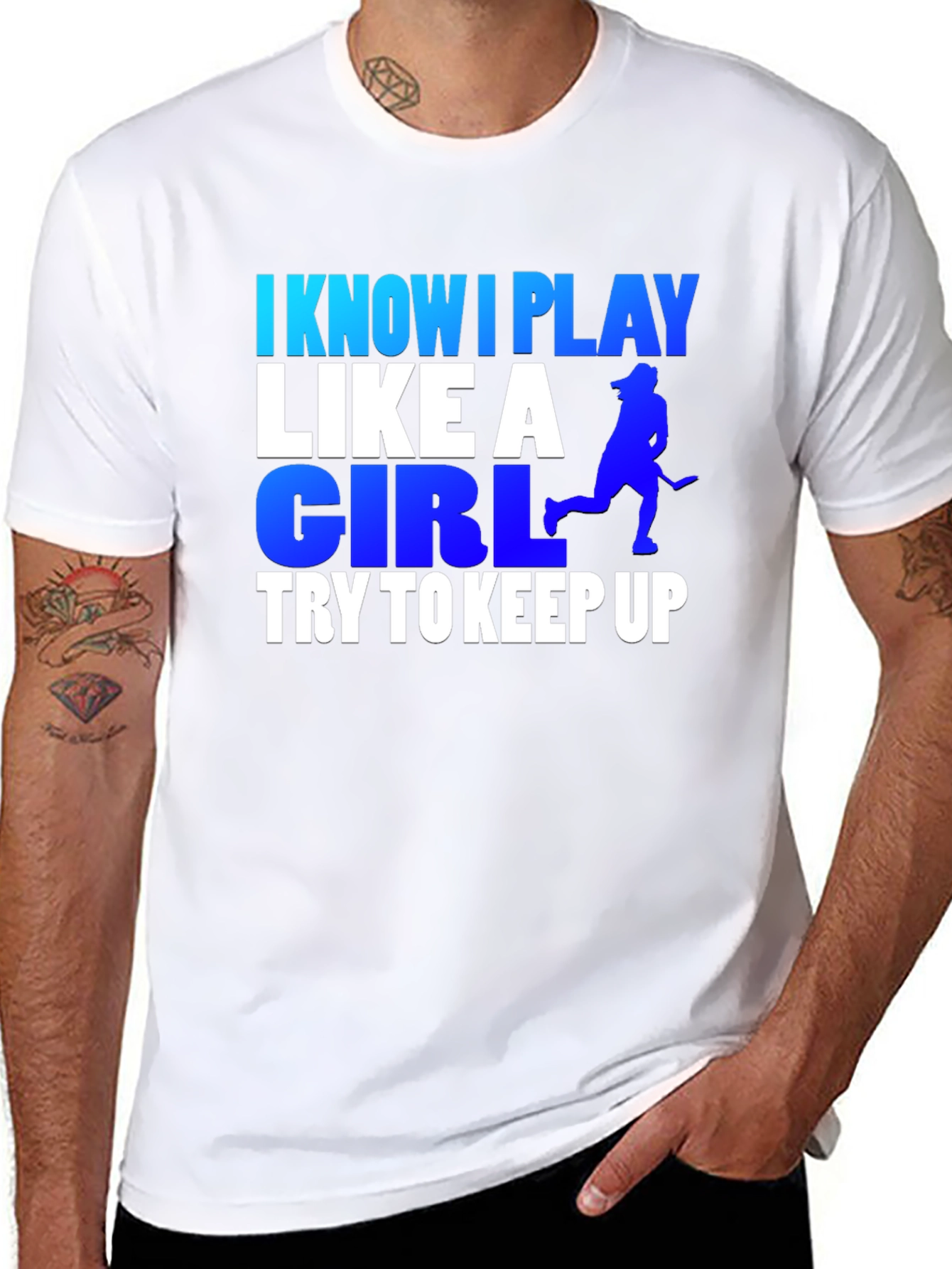 I Know I Play Like A Girl Hockey T-Shirt