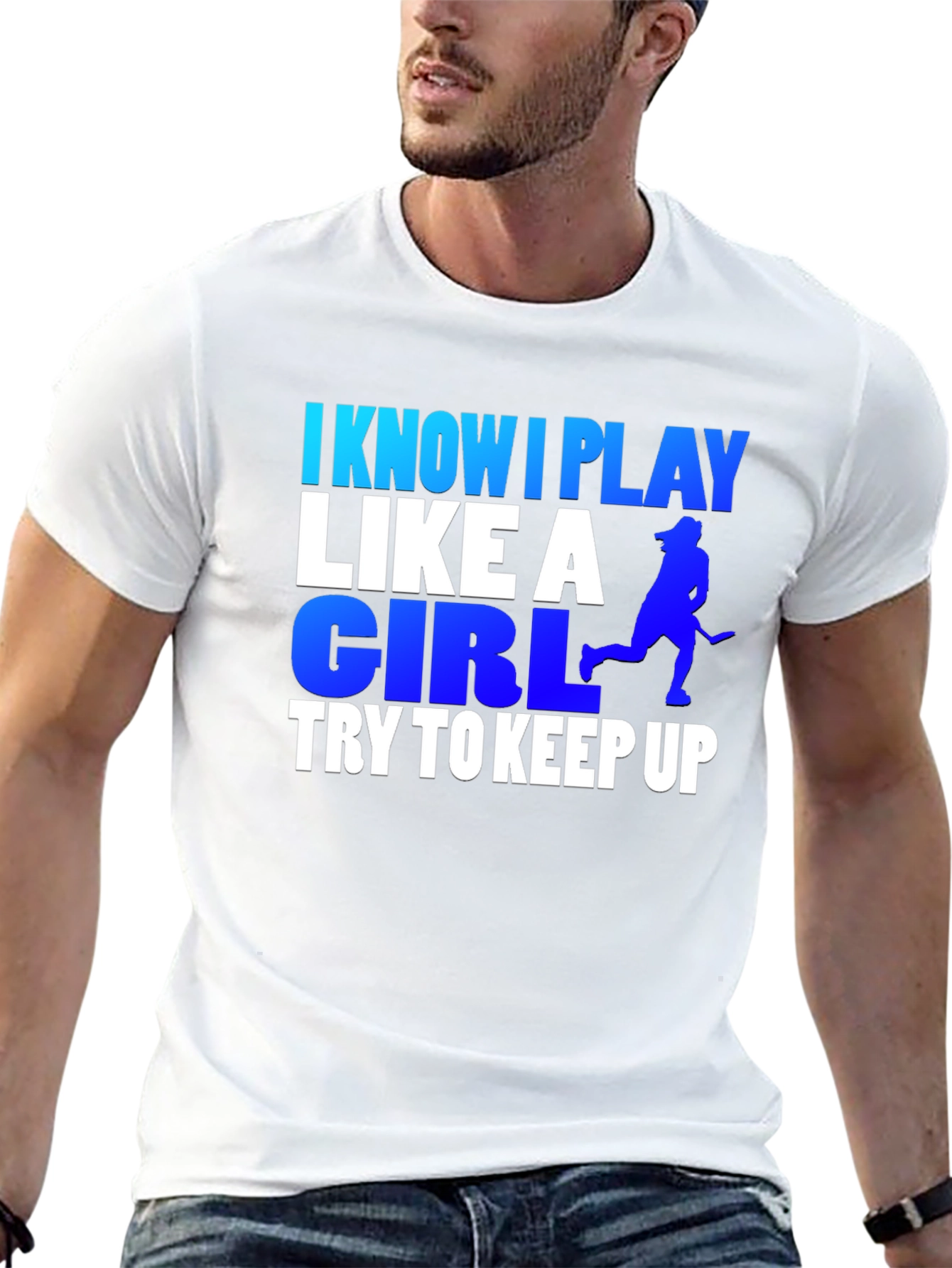 I Know I Play Like A Girl Hockey T-Shirt