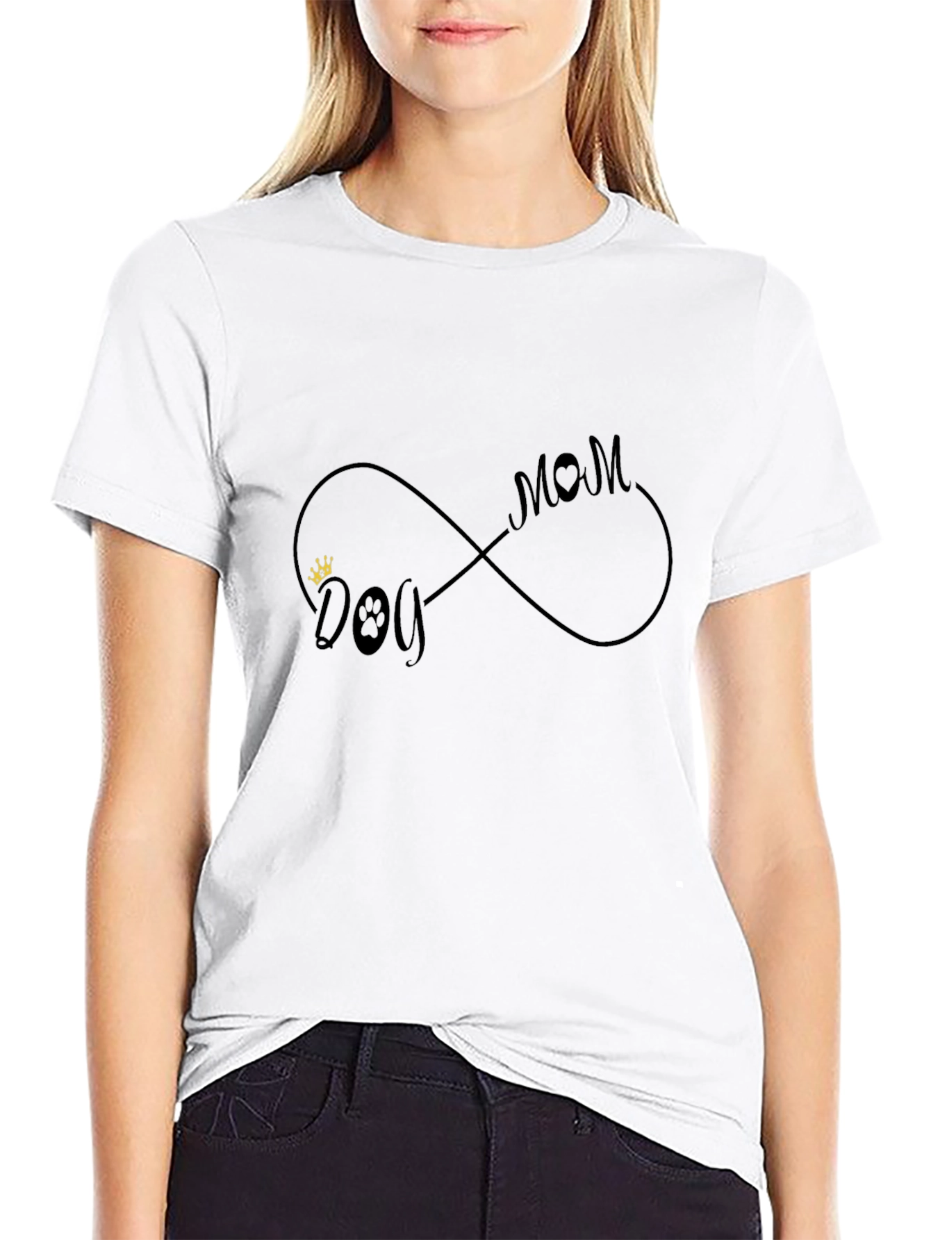 Dog Mom Infinity Symbol T-Shirt - Unisex