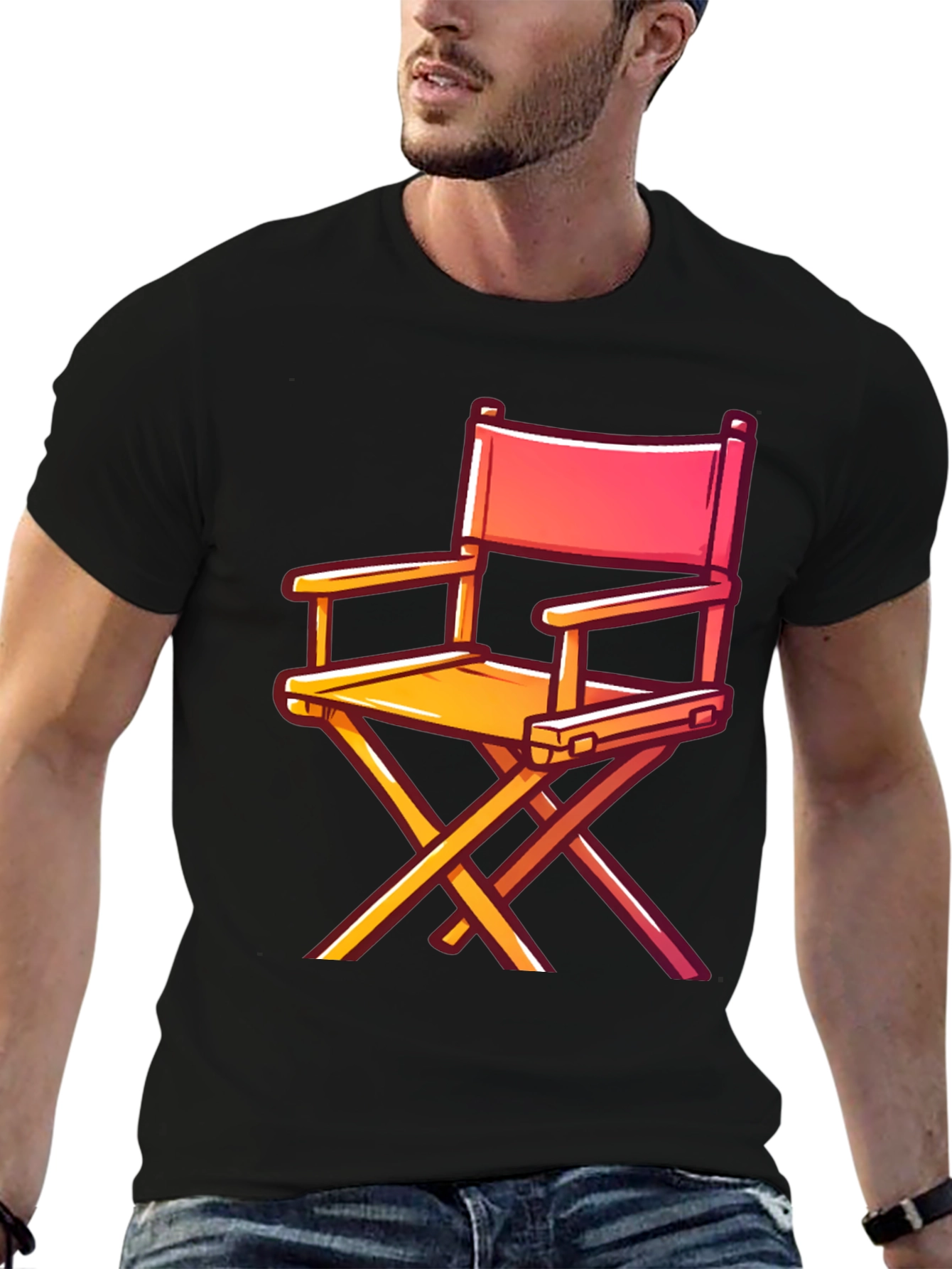 Directors Chair Graphic Tee - Movie Lovers Shirt