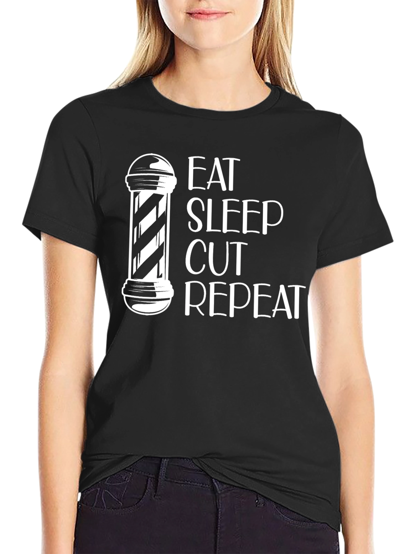 Eat Sleep Cut Repeat Barber T-Shirt