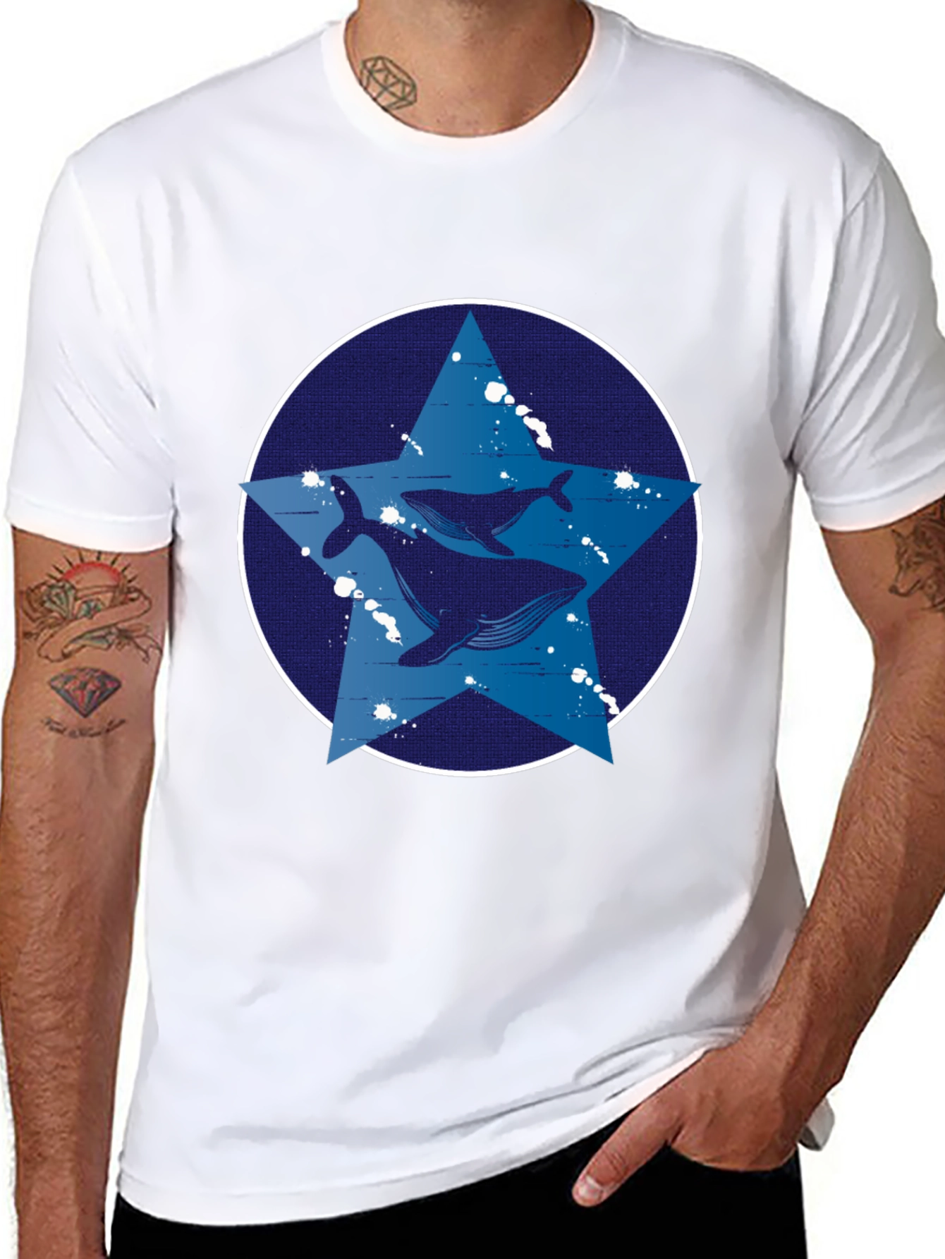 Whale Star Graphic Tee
