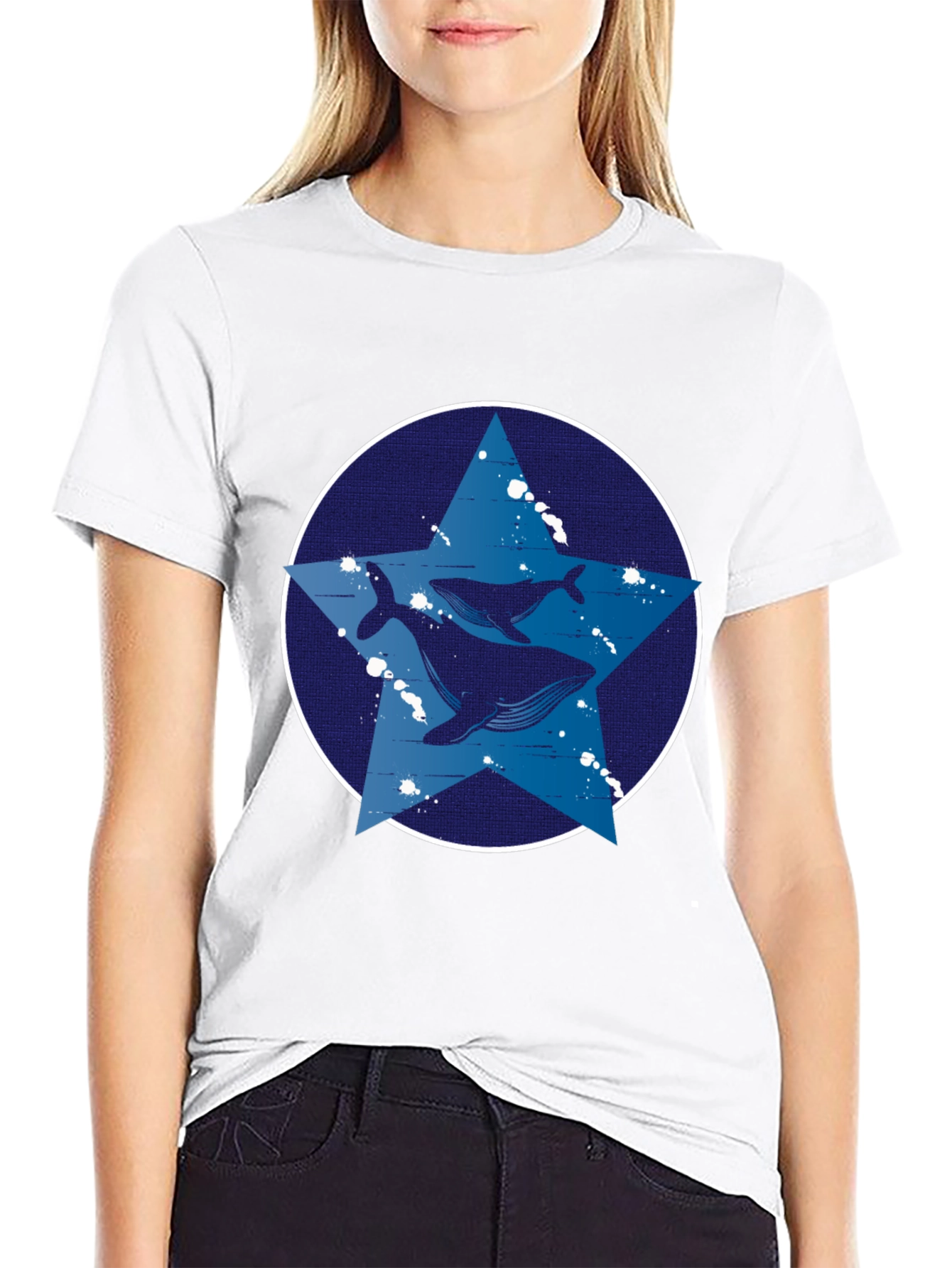 Whale Star Graphic Tee