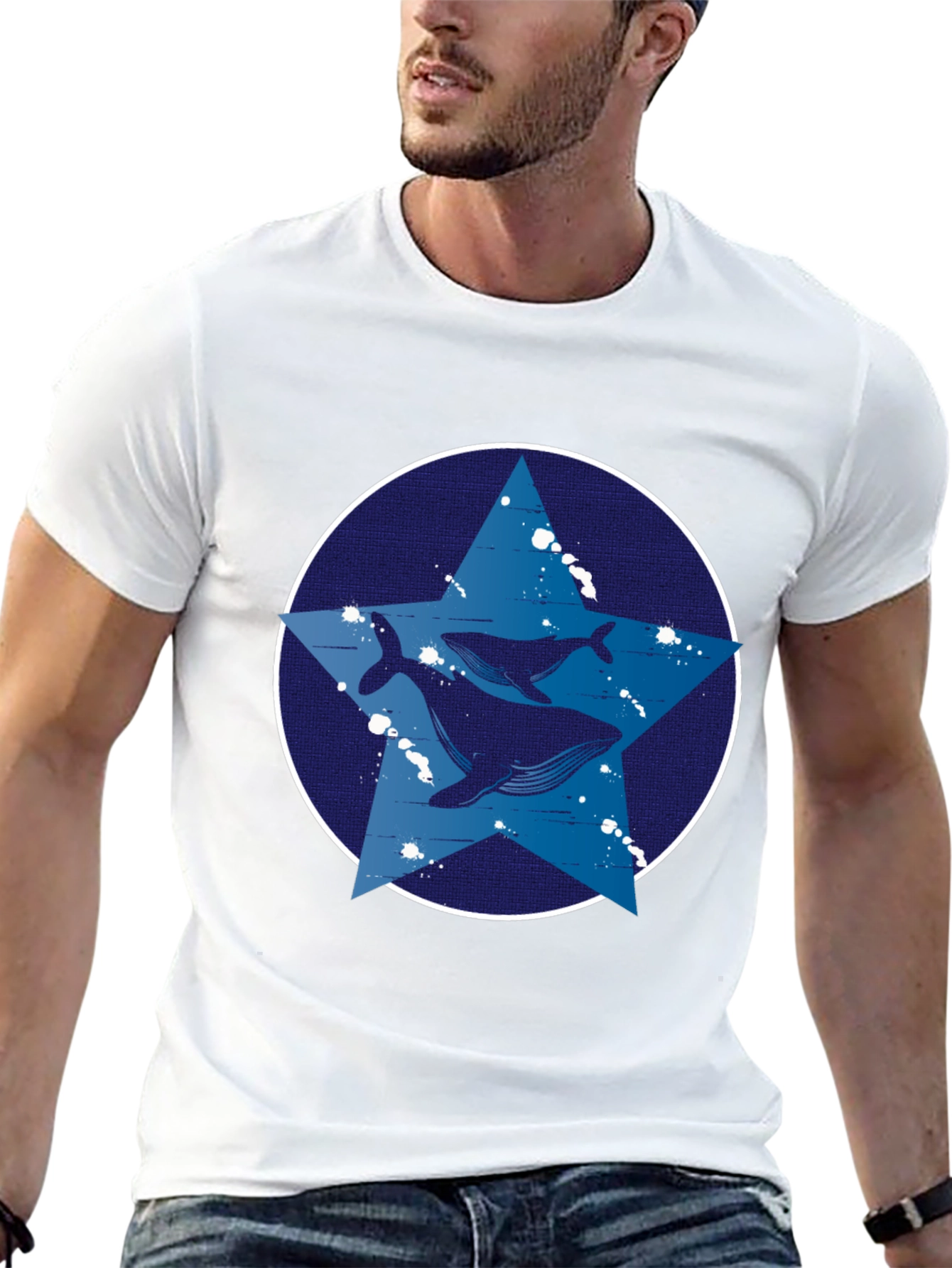 Whale Star Graphic Tee