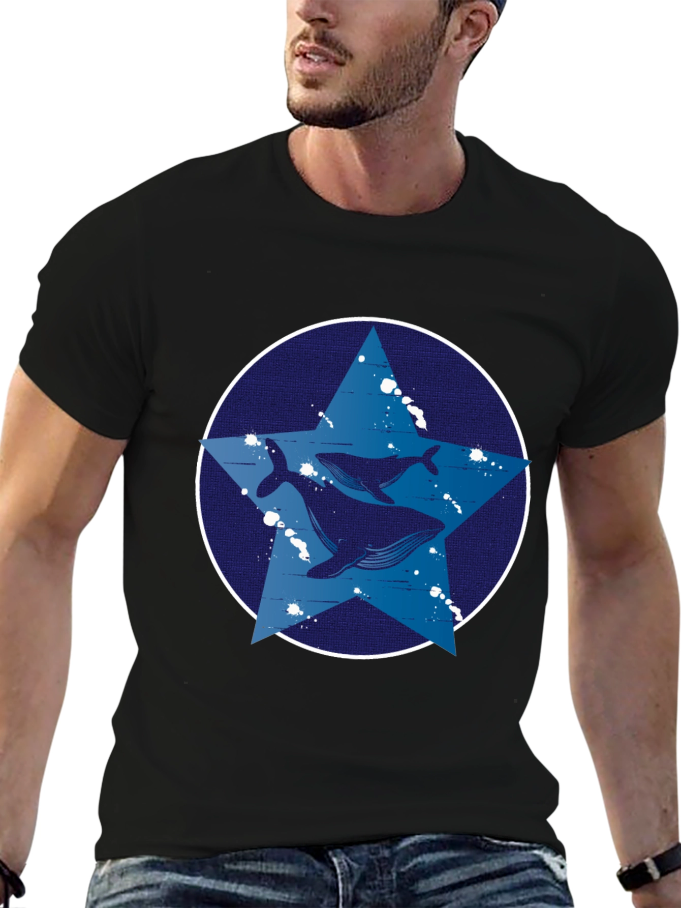 Whale Star Graphic Tee