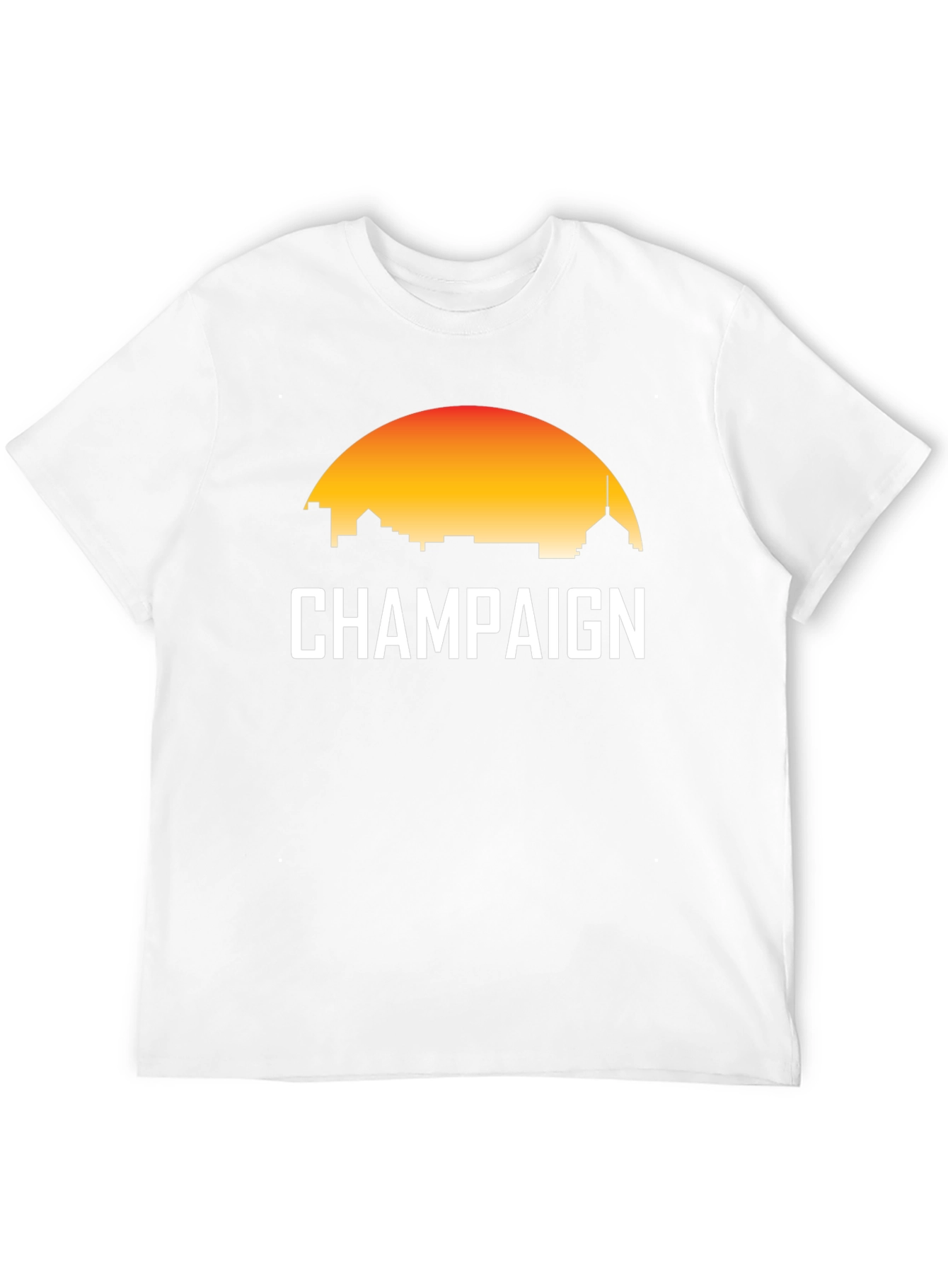 Champaign Sunset T-Shirt - City Skyline Tee