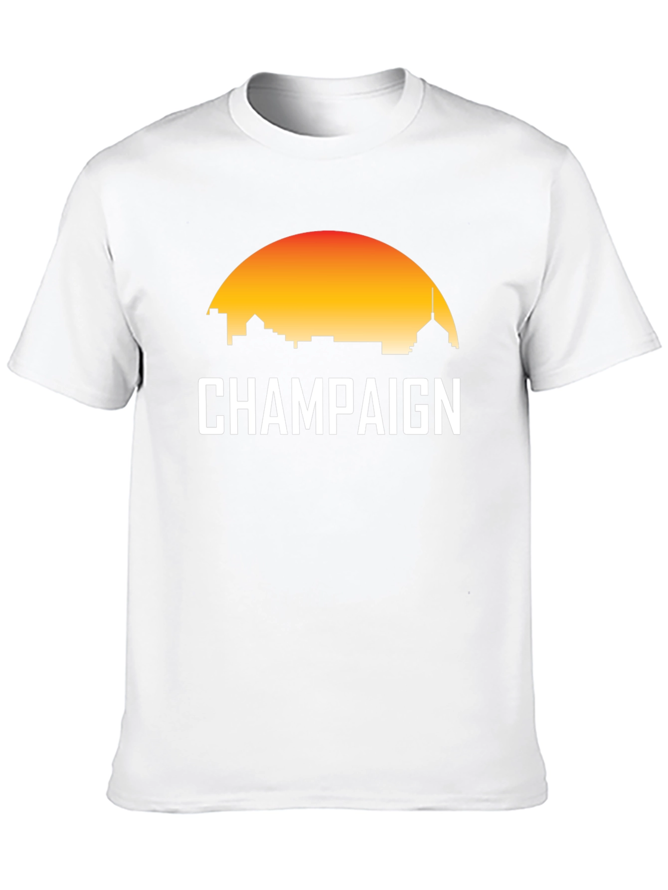 Champaign Sunset T-Shirt - City Skyline Tee