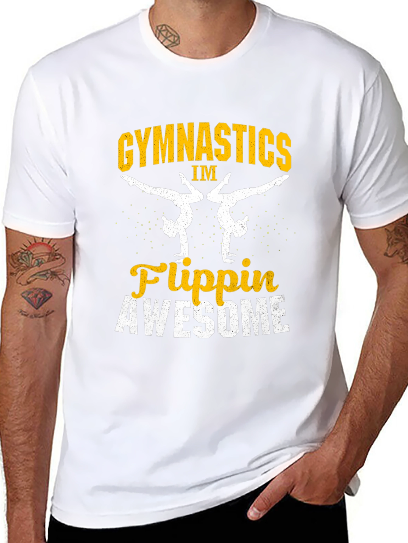 Gymnastics Flippin Awesome Graphic T-Shirt