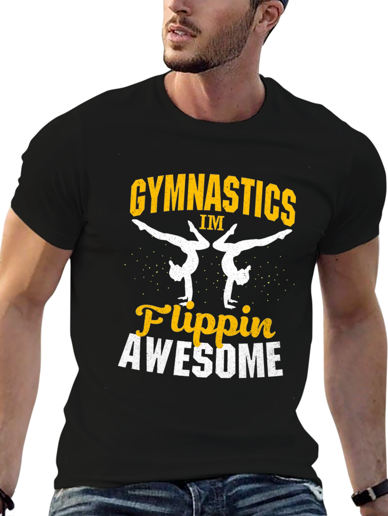 Gymnastics Flippin Awesome Graphic T-Shirt