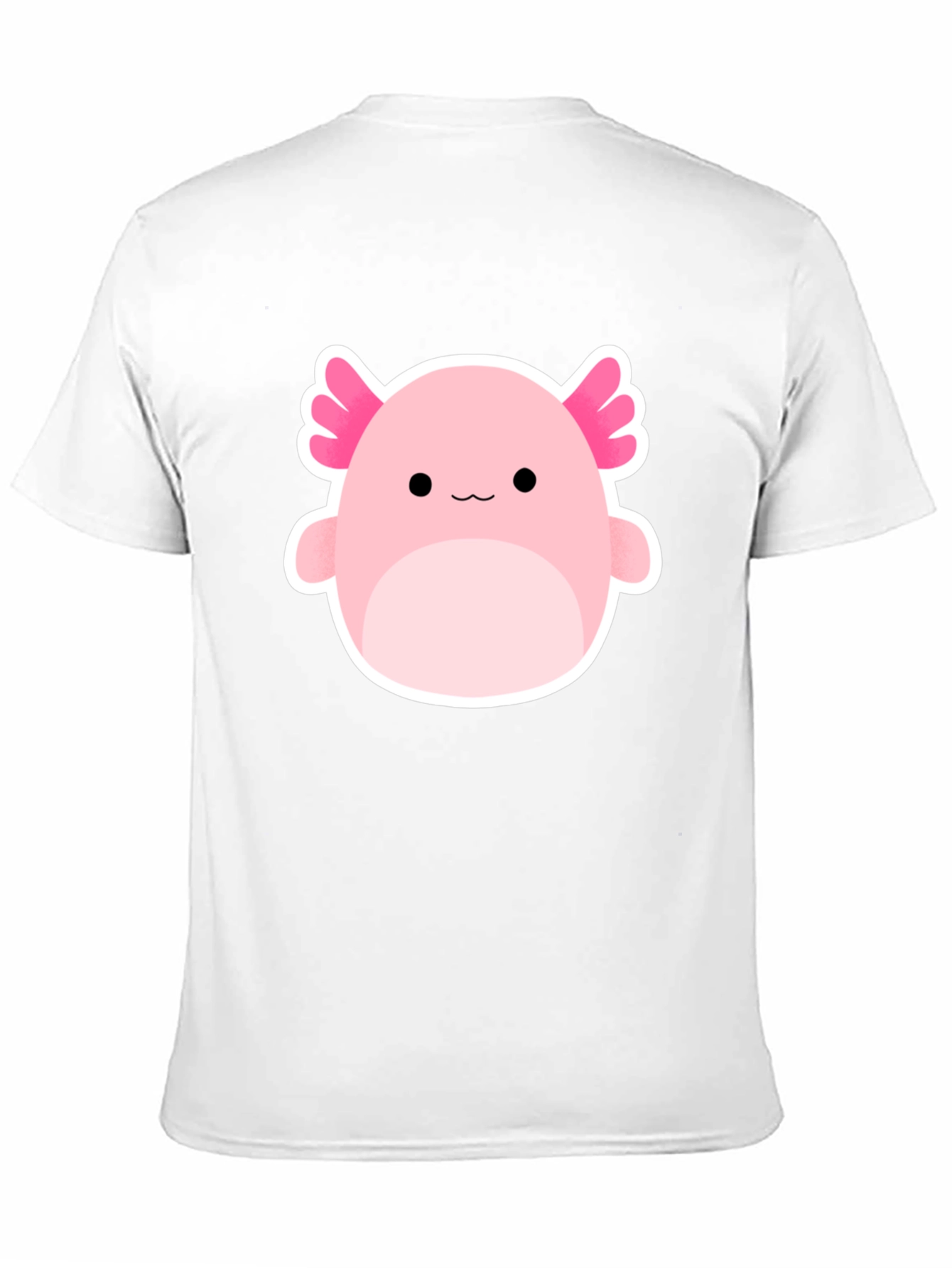 Axolotl Squishmallow Graphic Tee - Black Cotton Blend