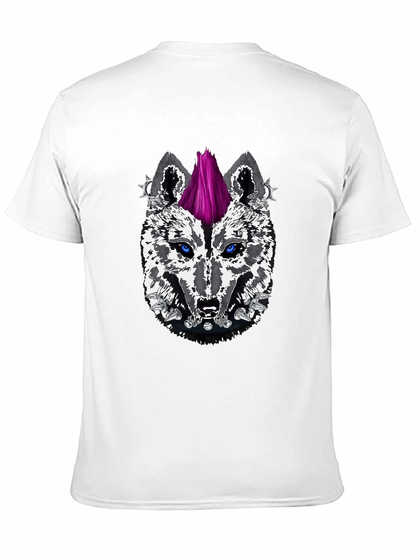 Punk Wolf Graphic Tee - Fierce Style