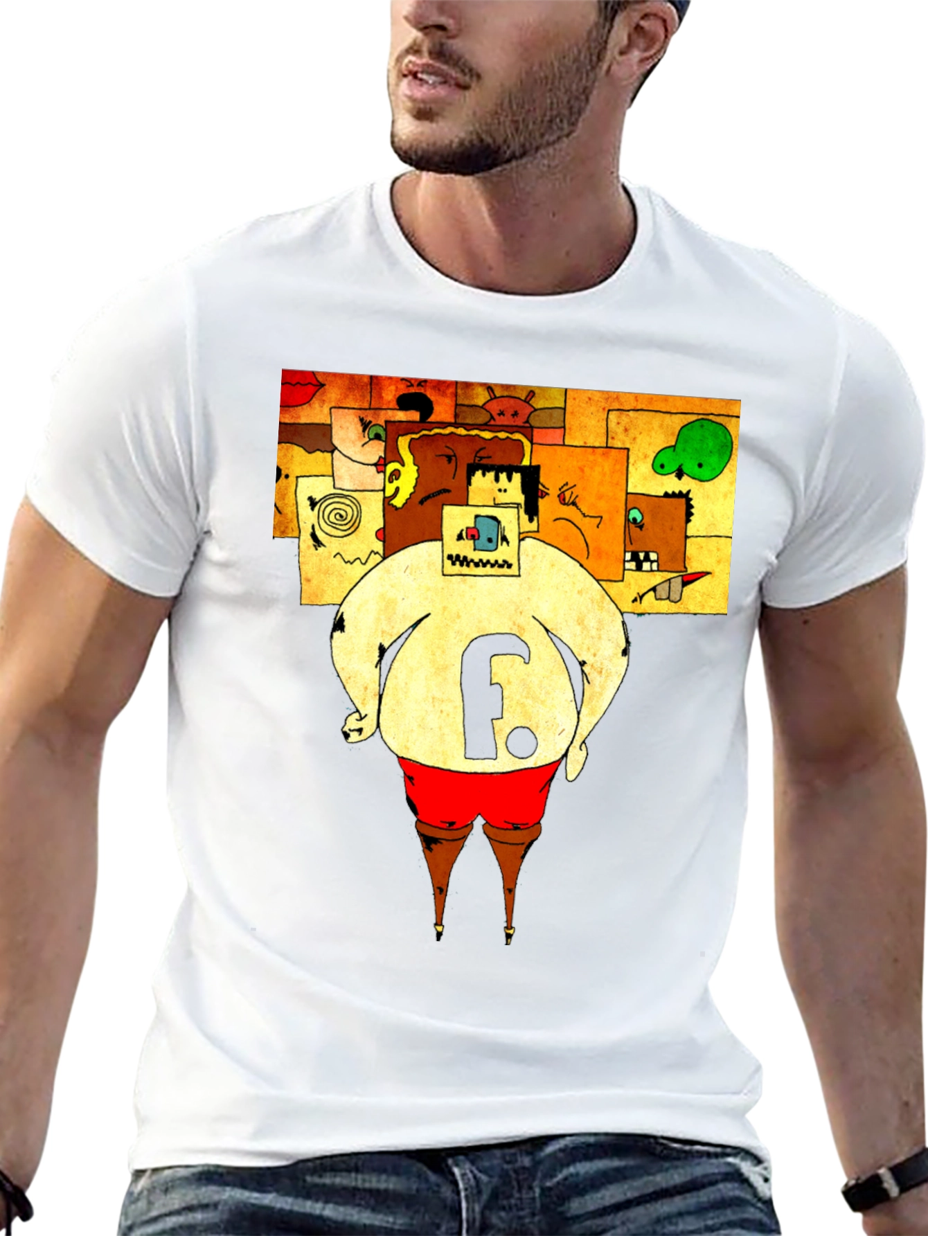 Abstract Art Tee: The F Character