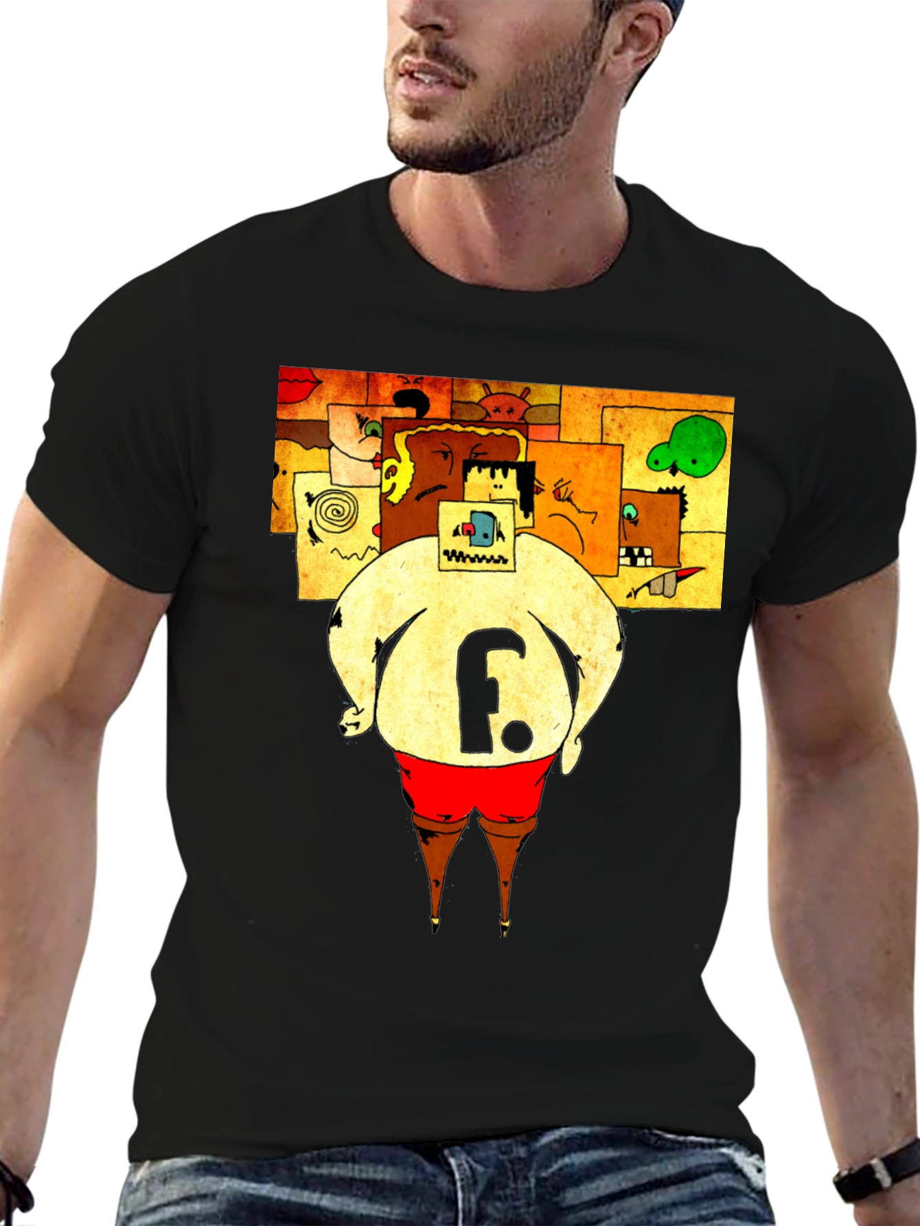 Abstract Art Tee: The F Character