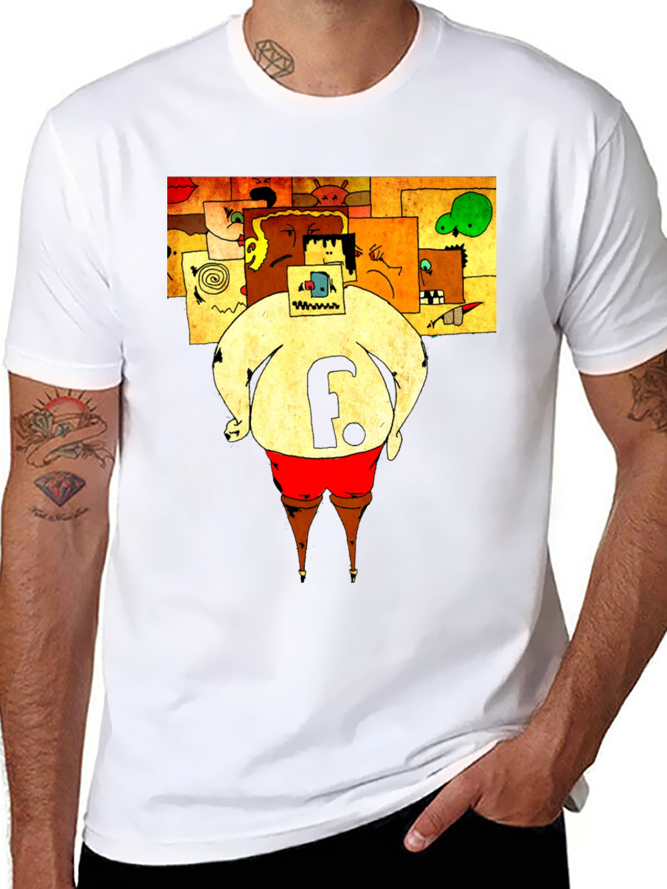 Abstract Art Tee: The F Character
