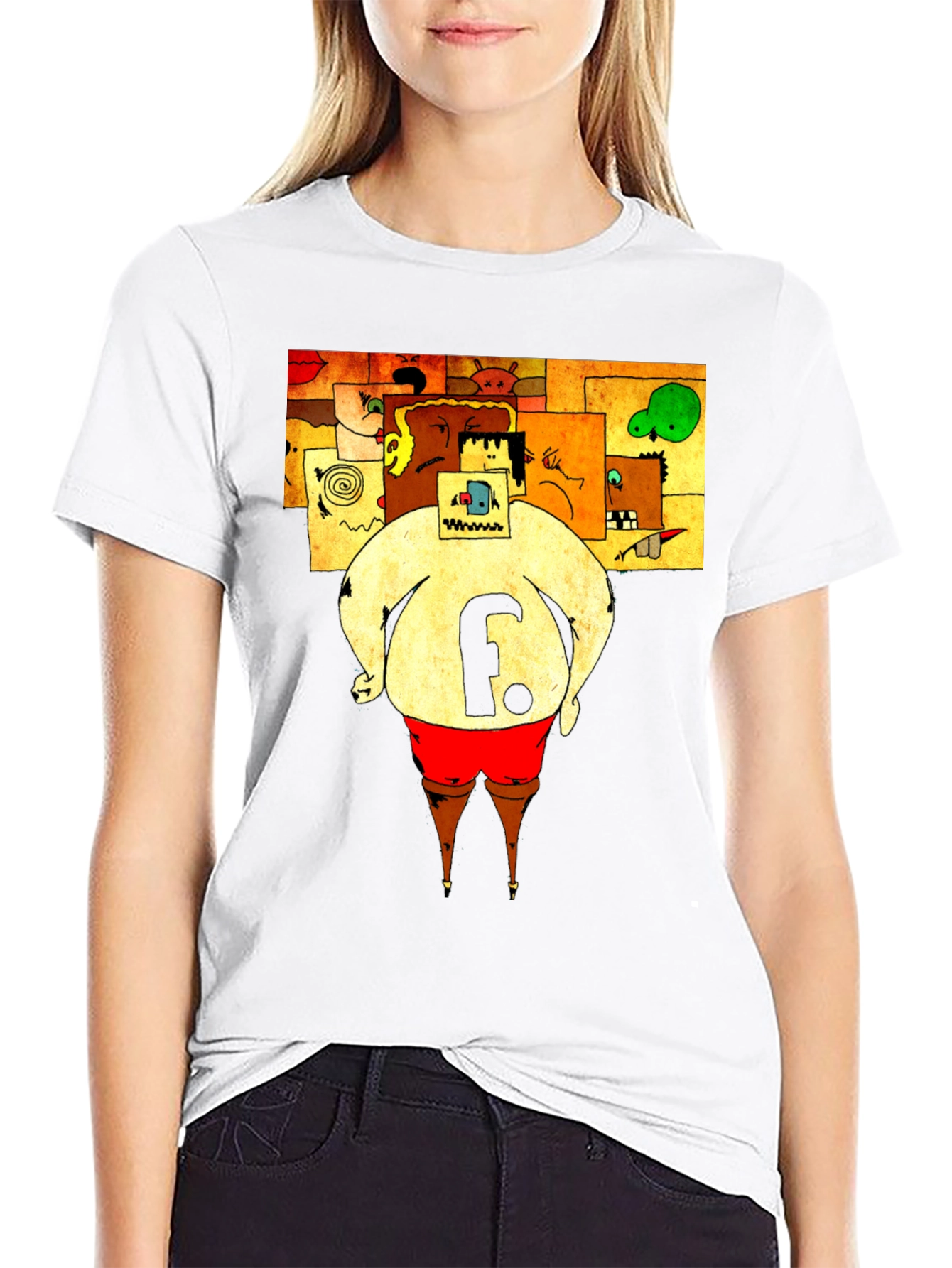 Abstract Art Tee: The F Character